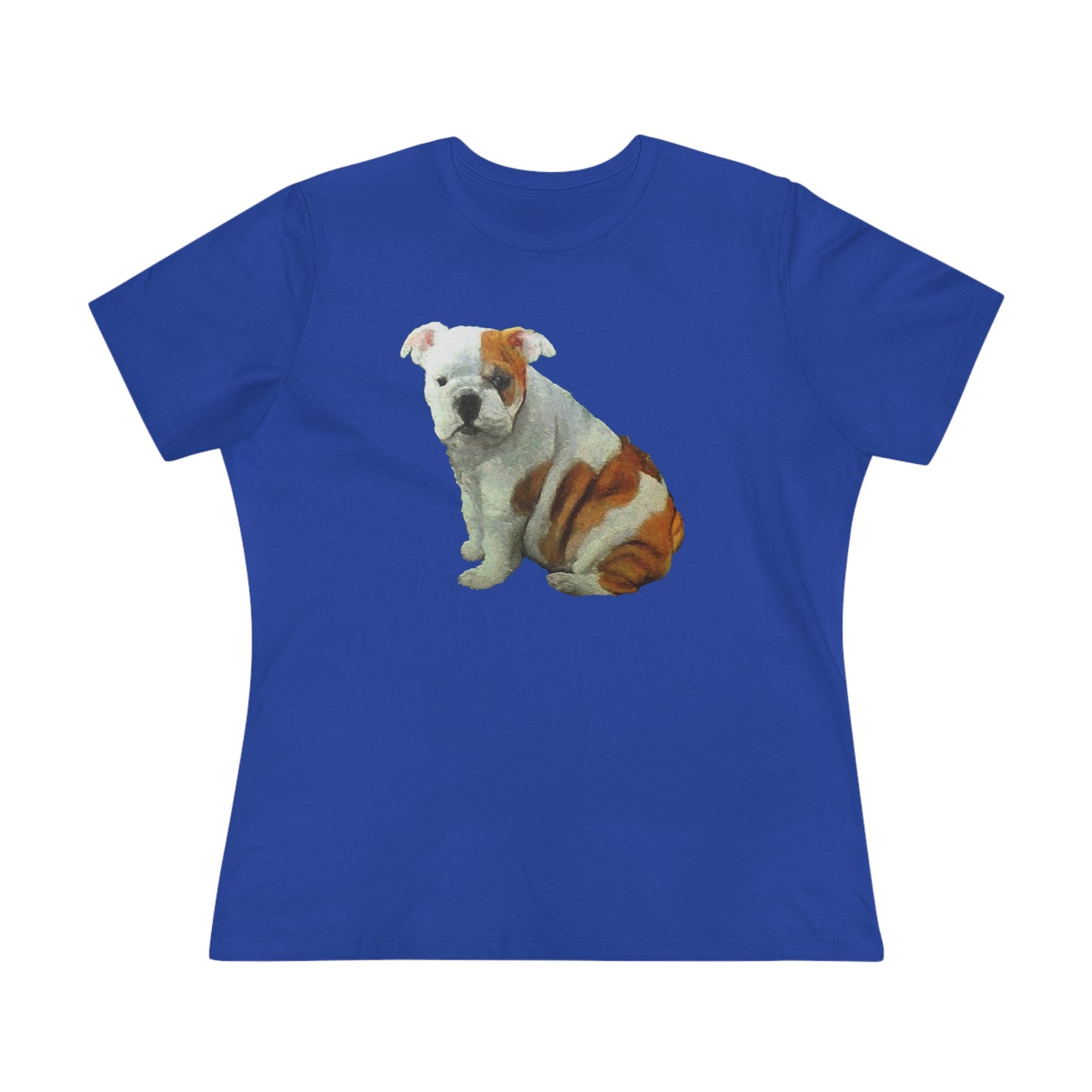 English Bulldog 'Bugsy' Women's Relaxed Cotton Tee