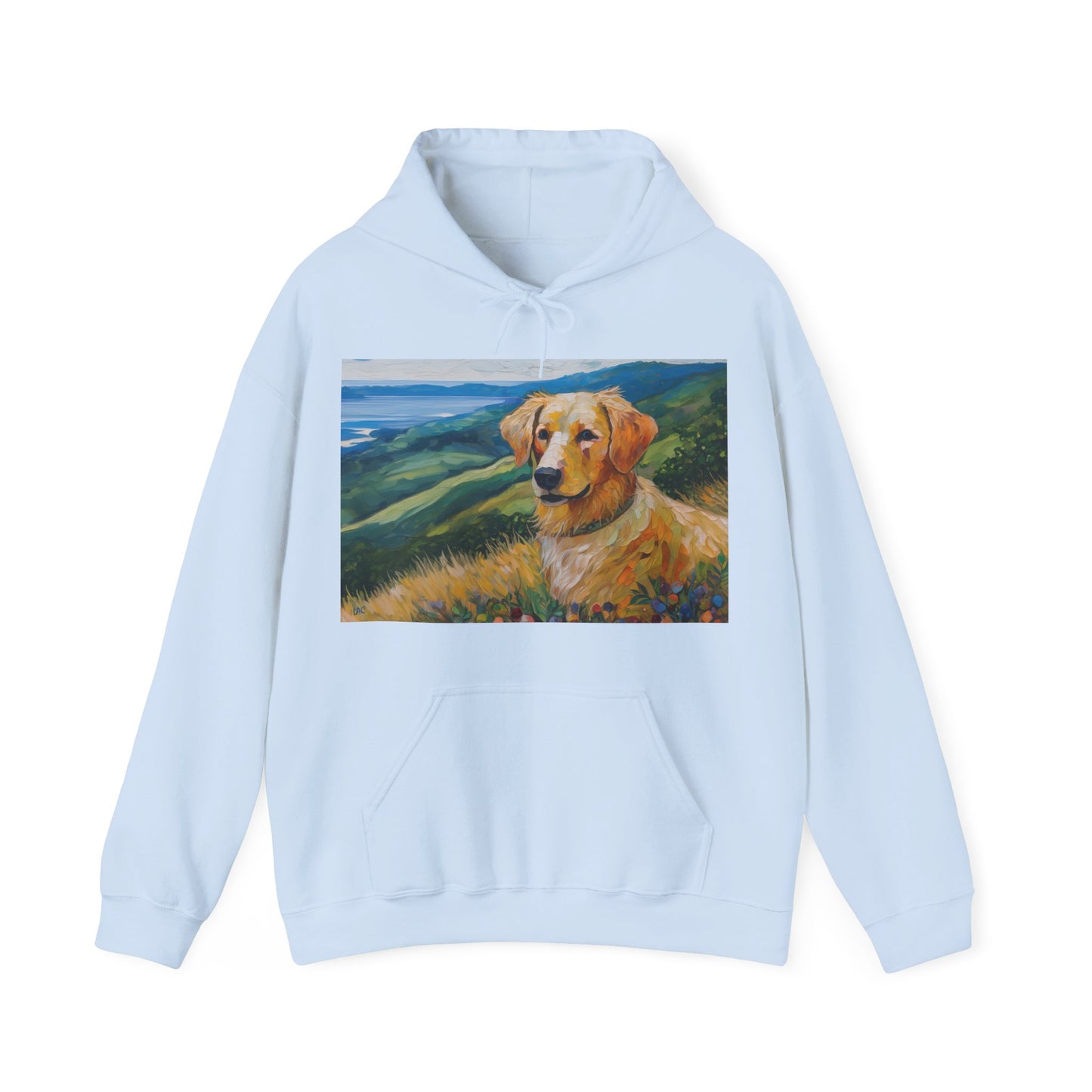 Golden Retriever Artistic Painting Unisex 50/50 Hooded Sweatshirt