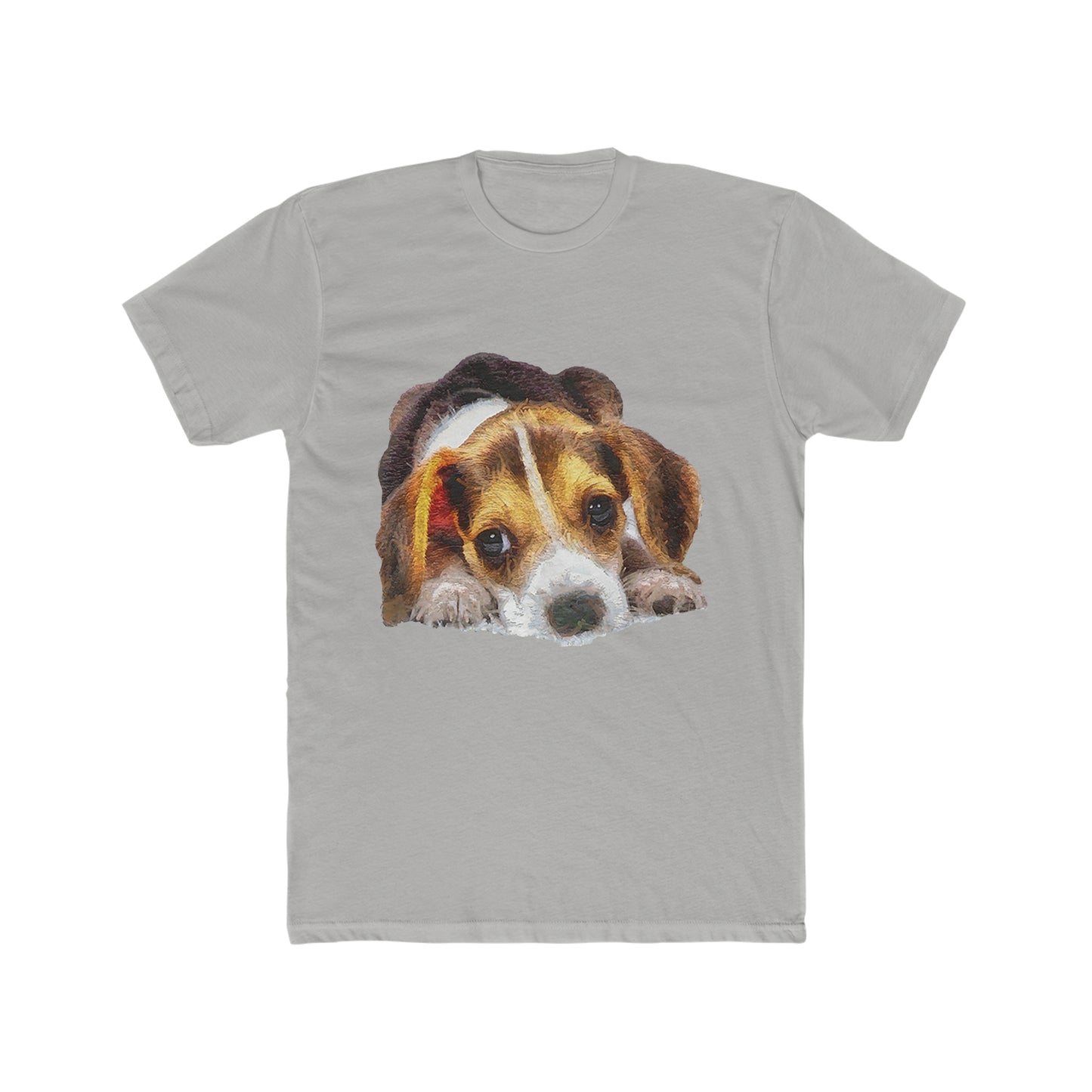Beagle 'Daisy Mae' Men's Fitted Cotton Crew Tee