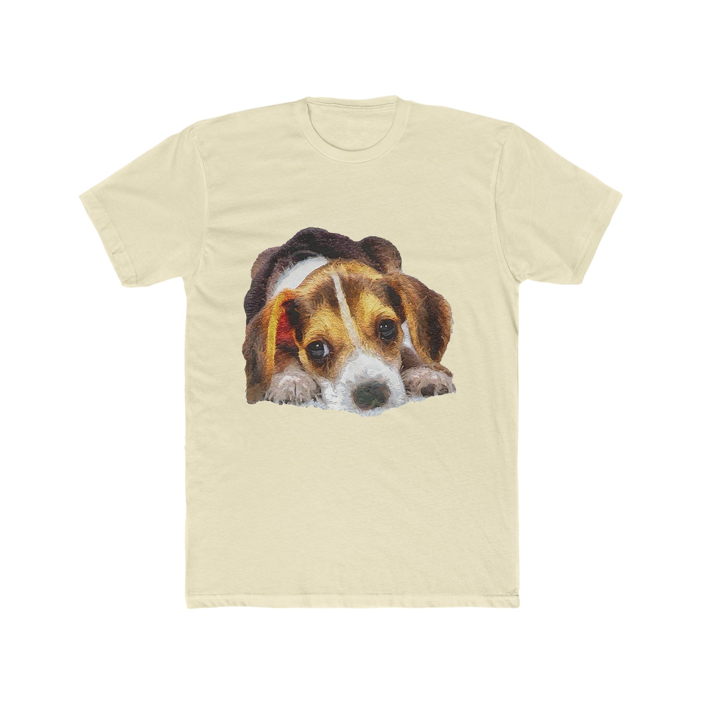 Beagle 'Daisy Mae' Men's Fitted Cotton Crew Tee