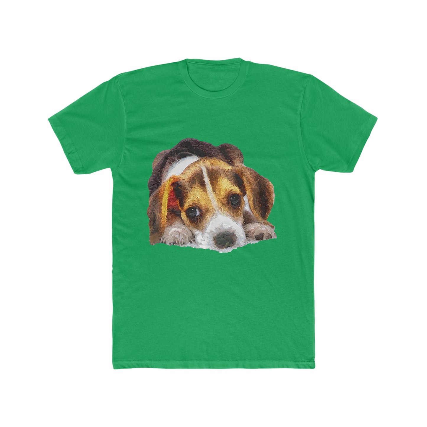 Beagle 'Daisy Mae' Men's Fitted Cotton Crew Tee