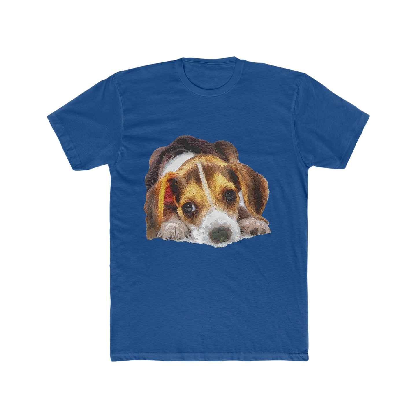 Beagle 'Daisy Mae' Men's Fitted Cotton Crew Tee