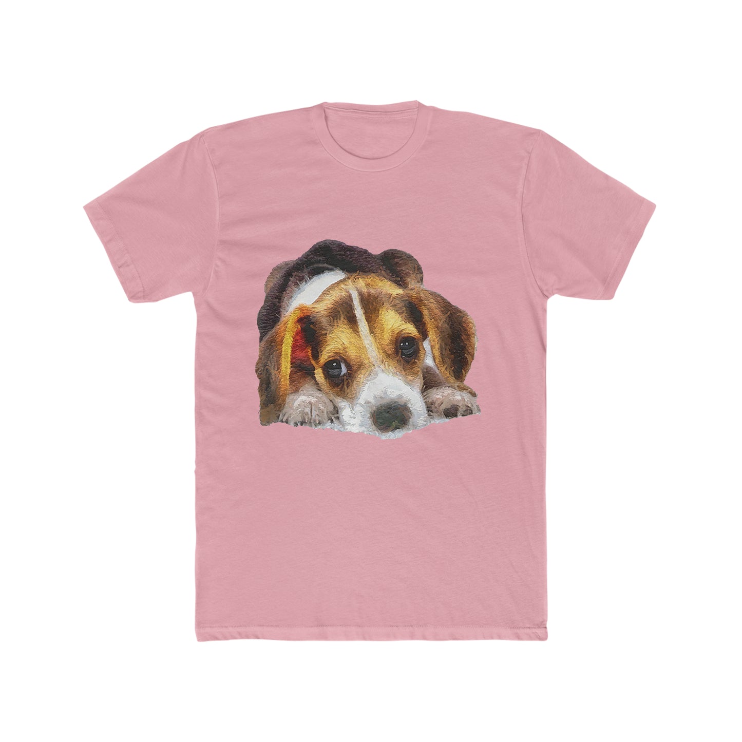 Beagle 'Daisy Mae' Men's Fitted Cotton Crew Tee