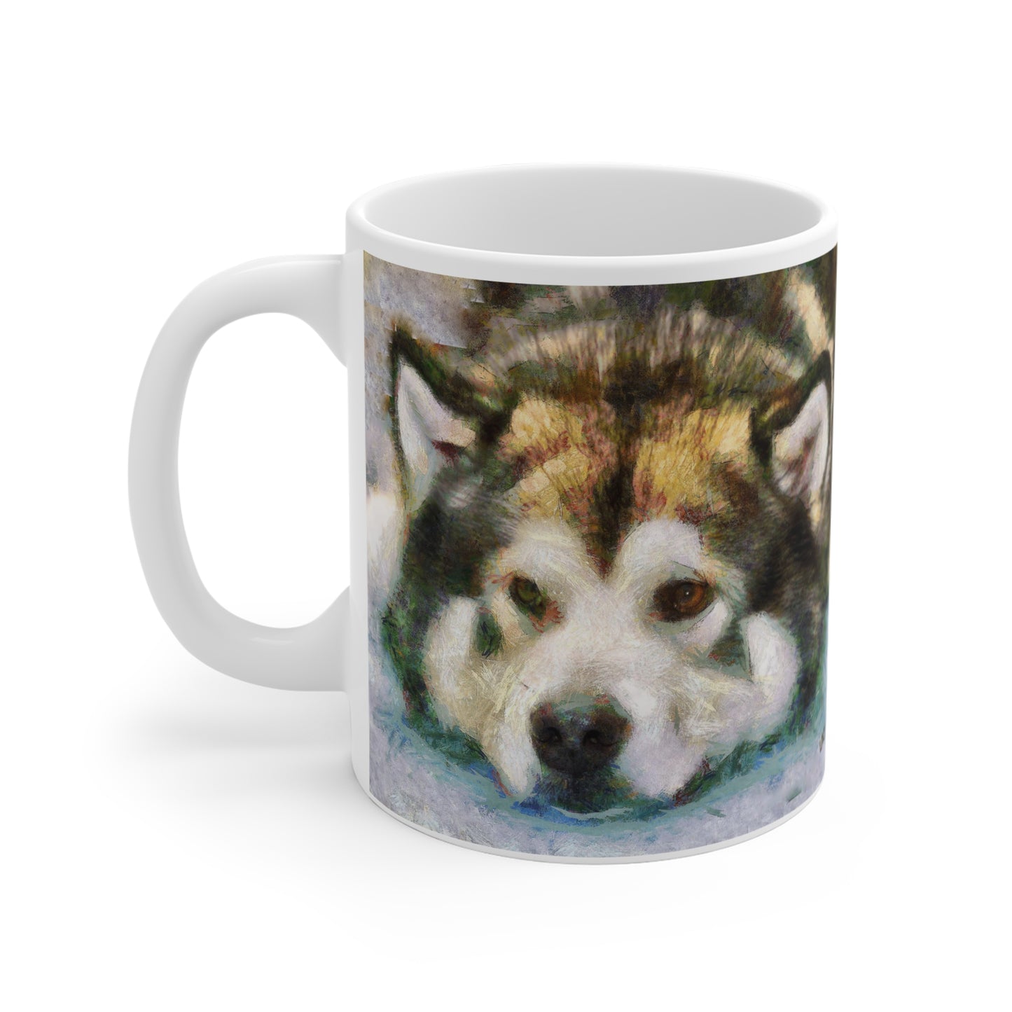 Eyak the Alaskan Malamute Ceramic Mug 11oz