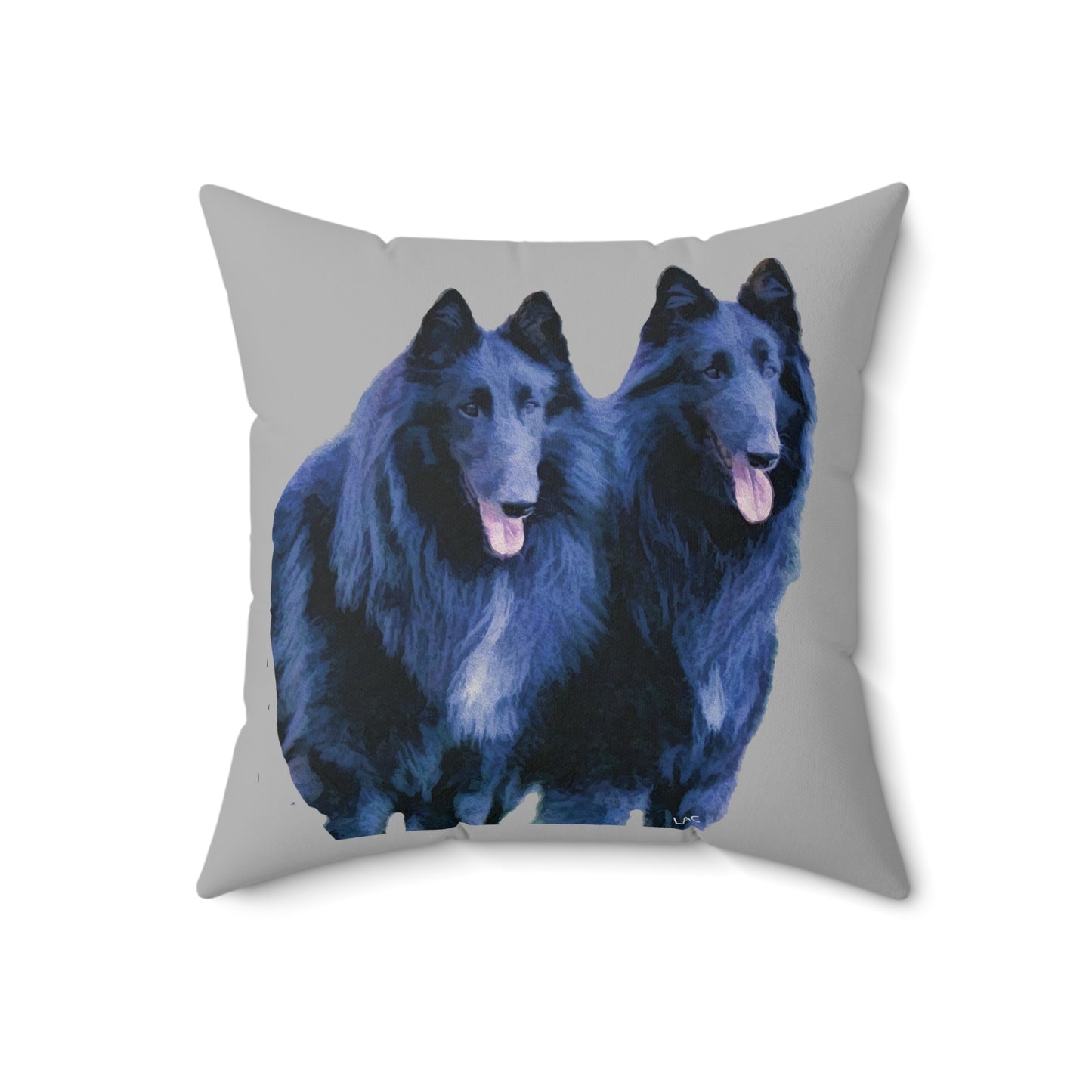 Belgian Shepherd Spun Polyester Throw Pillow