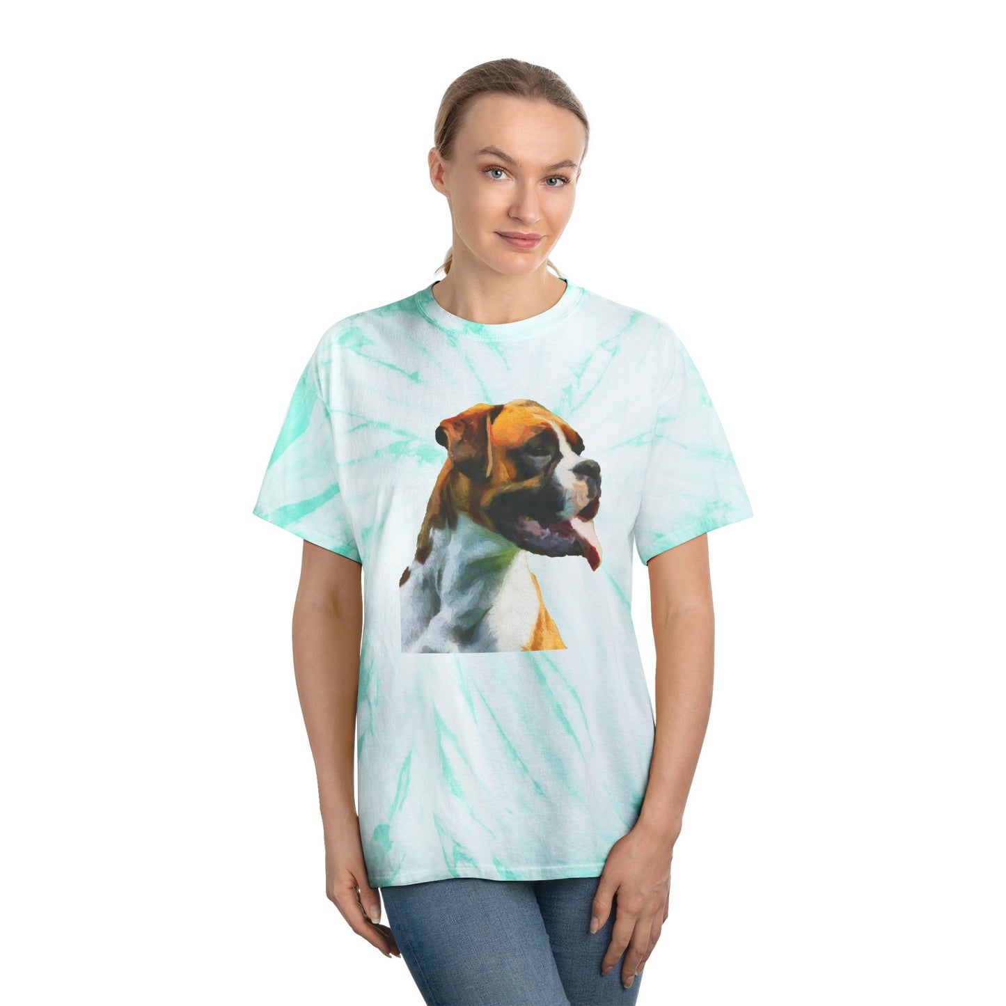 Boxer 'Cooper' Unisex Cotton Tie-Dye Tee - Cyclone Delight