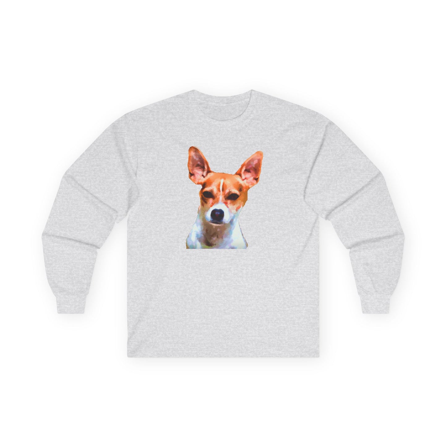 Rat Terrier Unisex Cotton Long Sleeve Tee