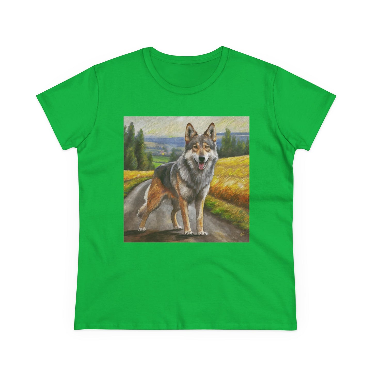 Czechoslovakian Vlcak 'Wolfdog' Women's Midweight Cotton Tee