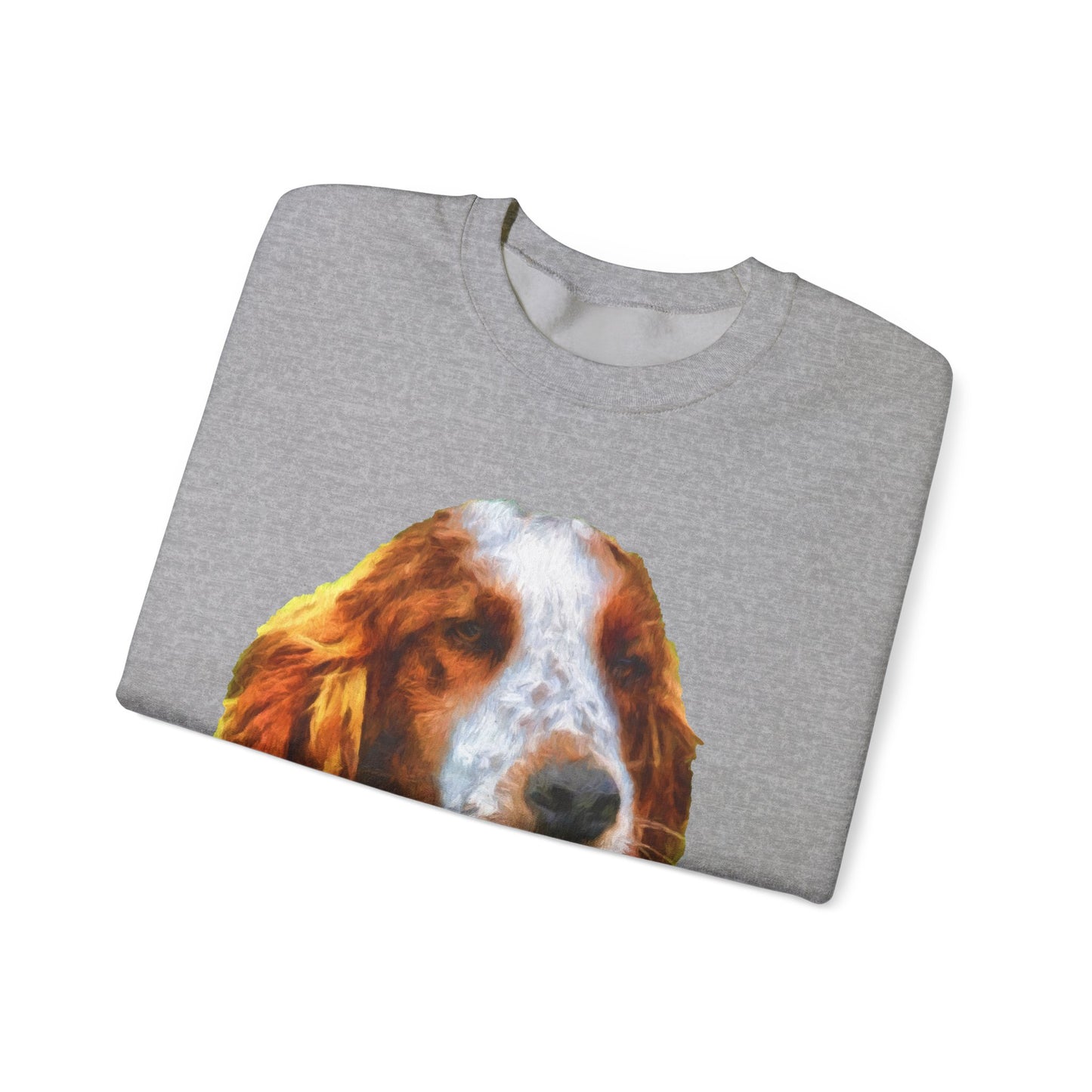 Irish Red & White Setter - Unisex 50/50 Crewneck Sweatshirt