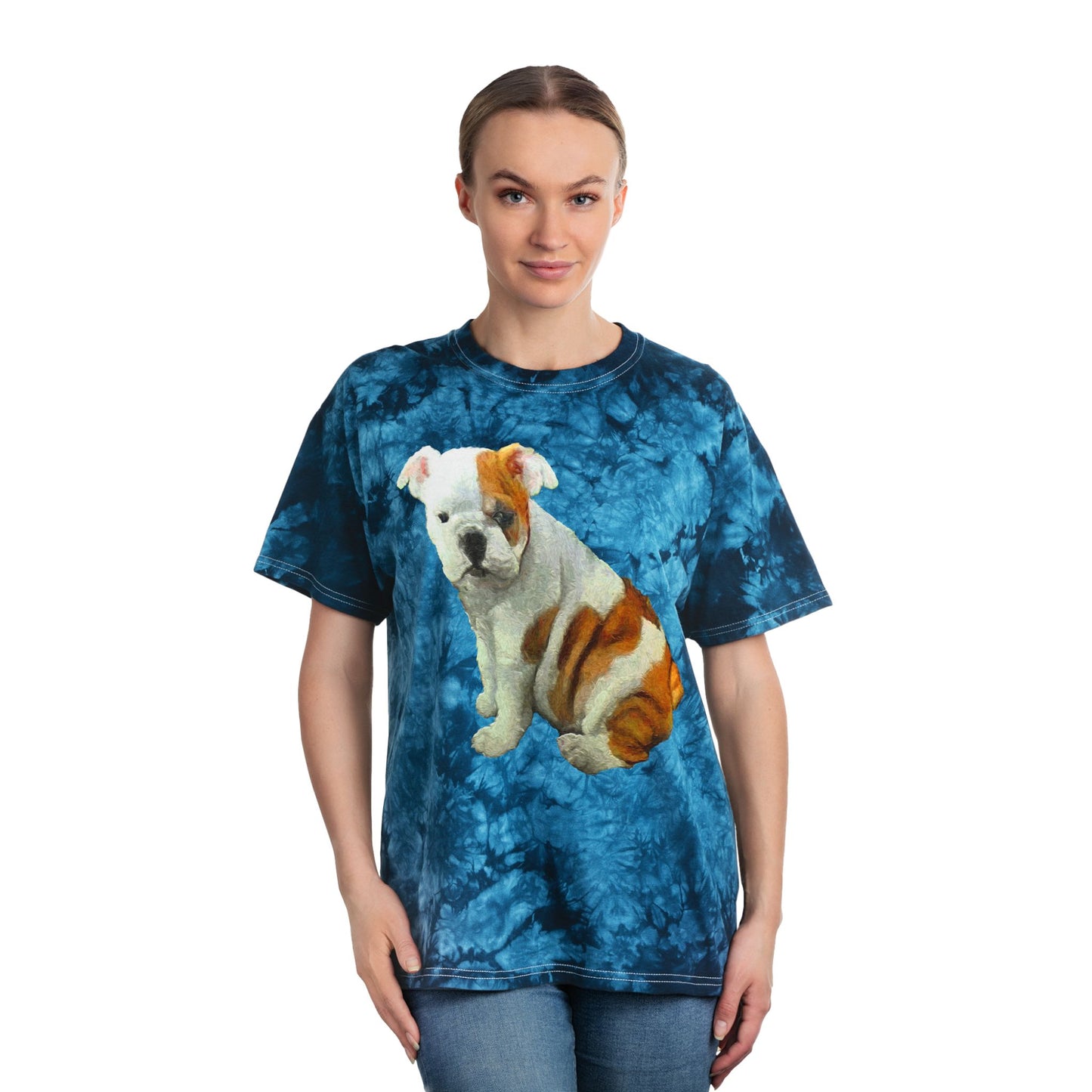 Bulldog - Bugsy - Unisex Tie-Dye Tee, Crystal