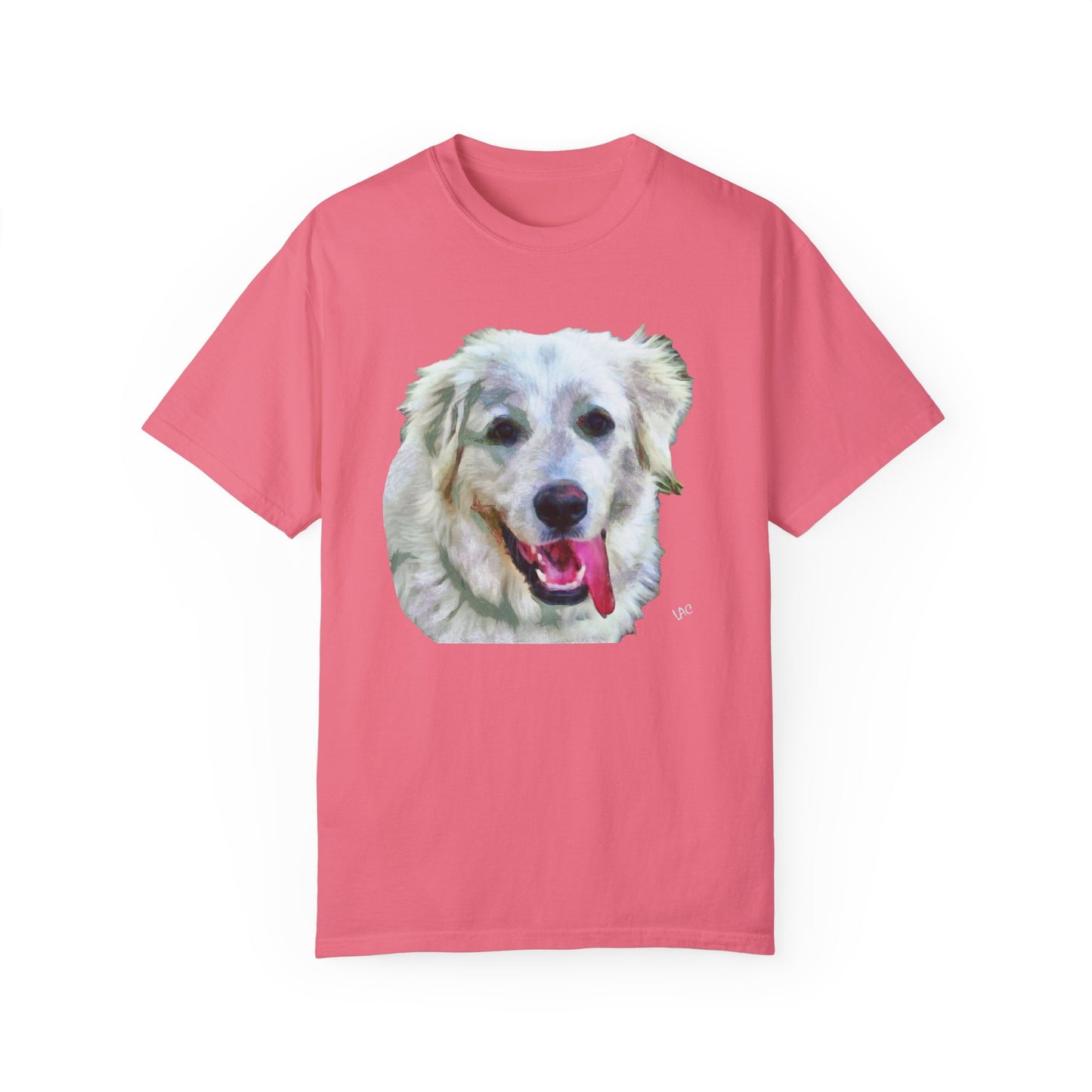 Great Pyrenes 'Heidi' Unisex-Adult Relaxed Fit Garment-Dyed T-shirt