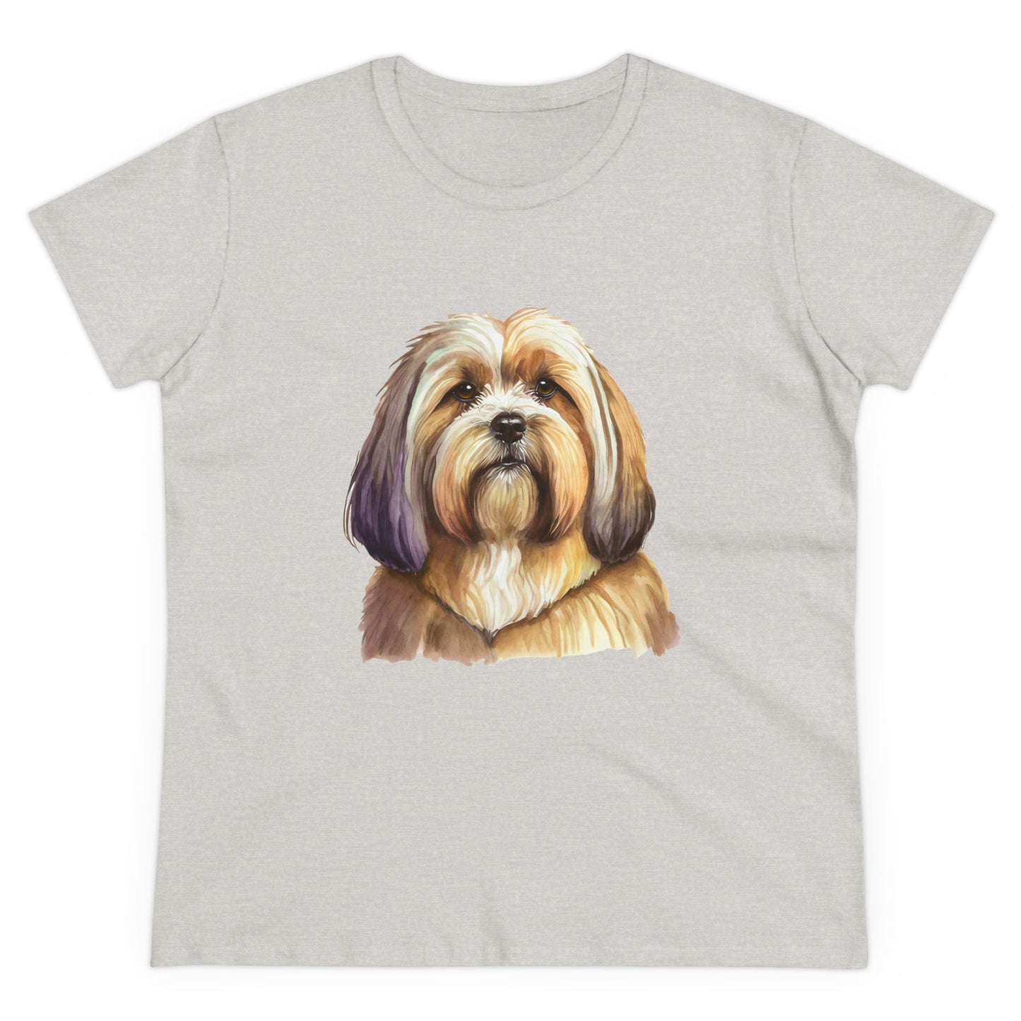 Lhasa Apso Women's Midweight Cotton Tee