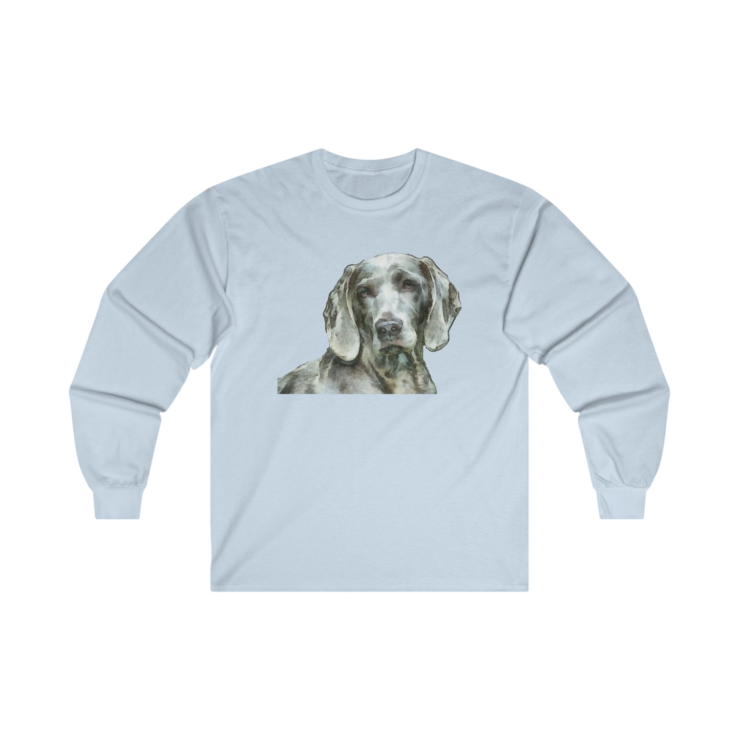Weimaraner 'Greyson' Unisex Cotton Long Sleeve Tee