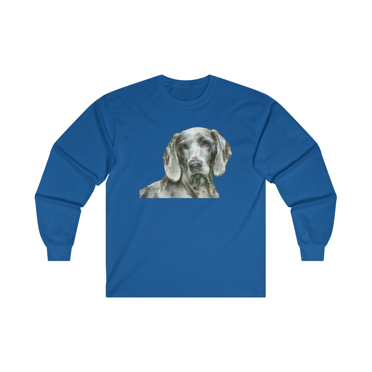 Weimaraner 'Greyson' Unisex Cotton Long Sleeve Tee