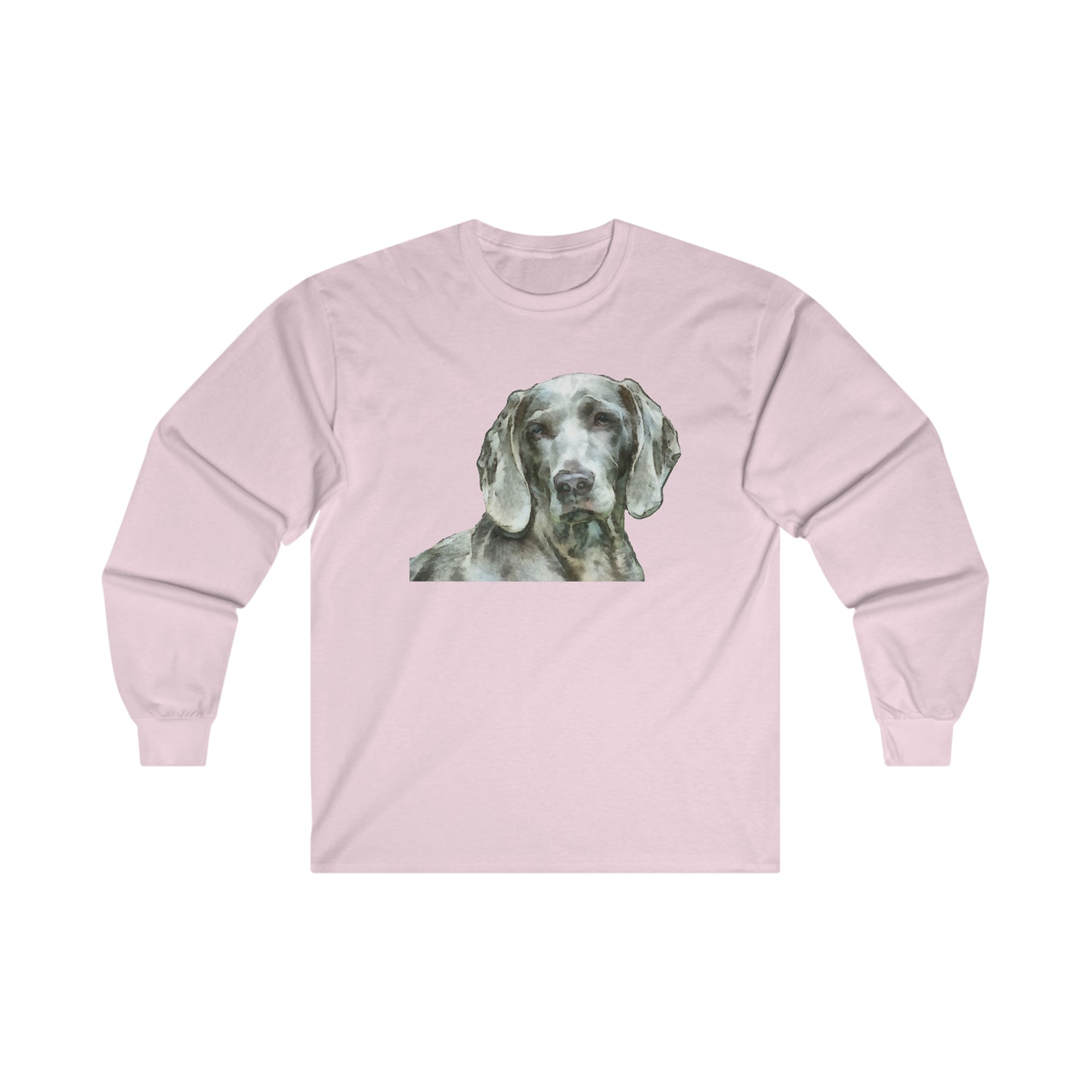 Weimaraner 'Greyson' Unisex Cotton Long Sleeve Tee