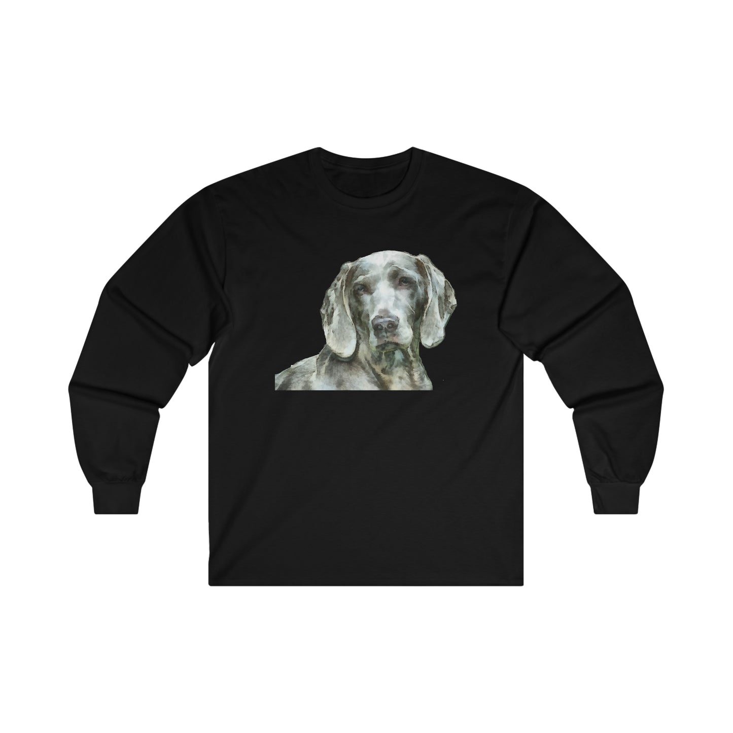 Weimaraner 'Greyson' Unisex Cotton Long Sleeve Tee