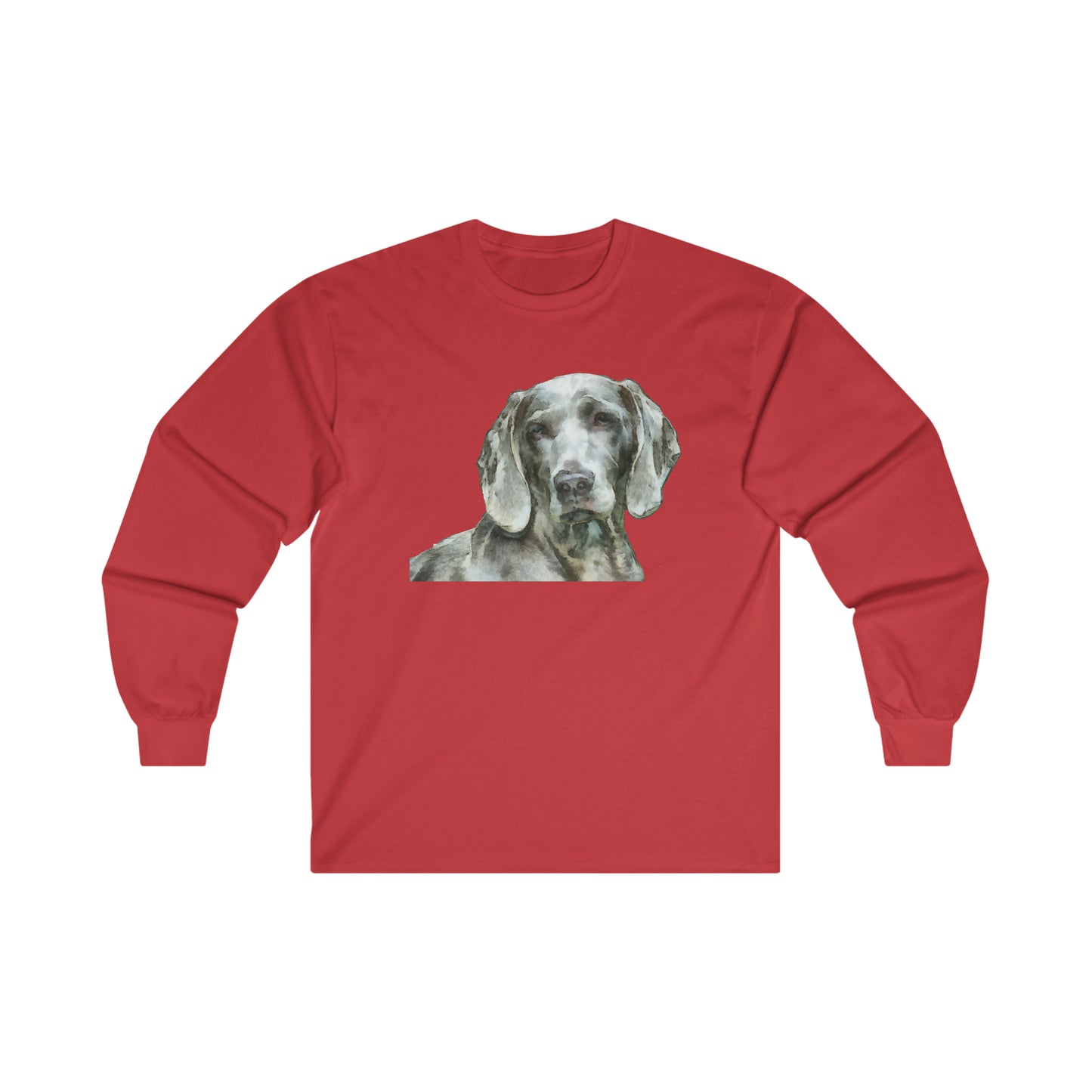 Weimaraner 'Greyson' Unisex Cotton Long Sleeve Tee