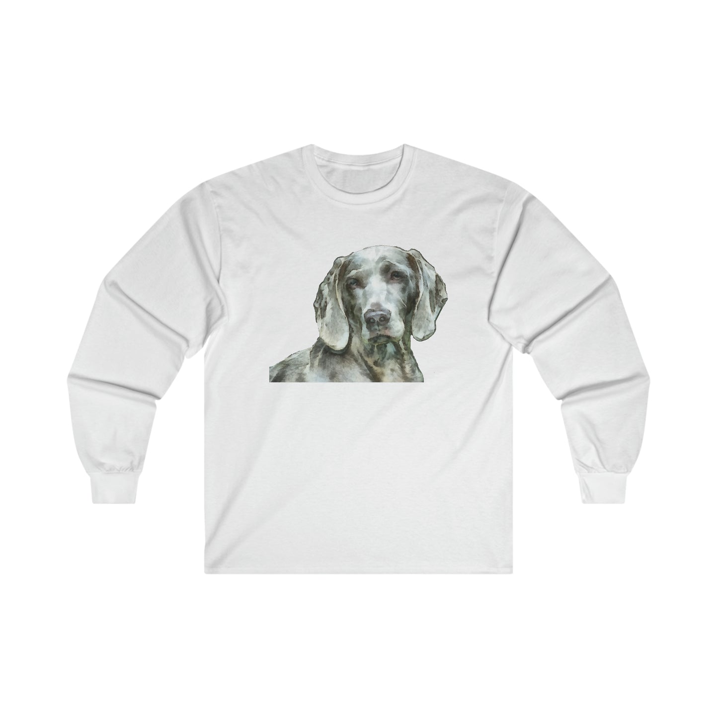 Weimaraner 'Greyson' Unisex Cotton Long Sleeve Tee