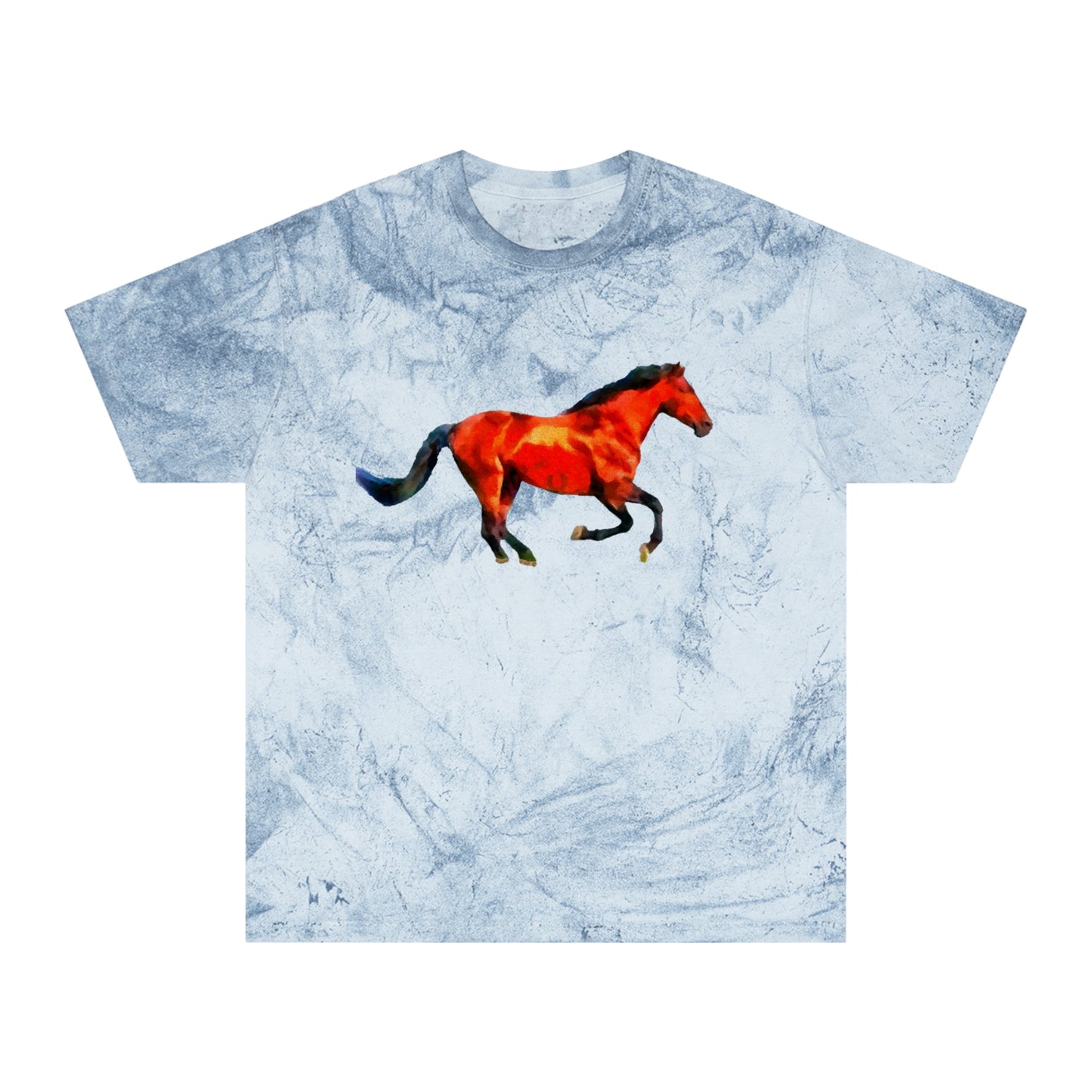 Horse 'Old Red' Unisex Cotton Color Blast T-Shirt