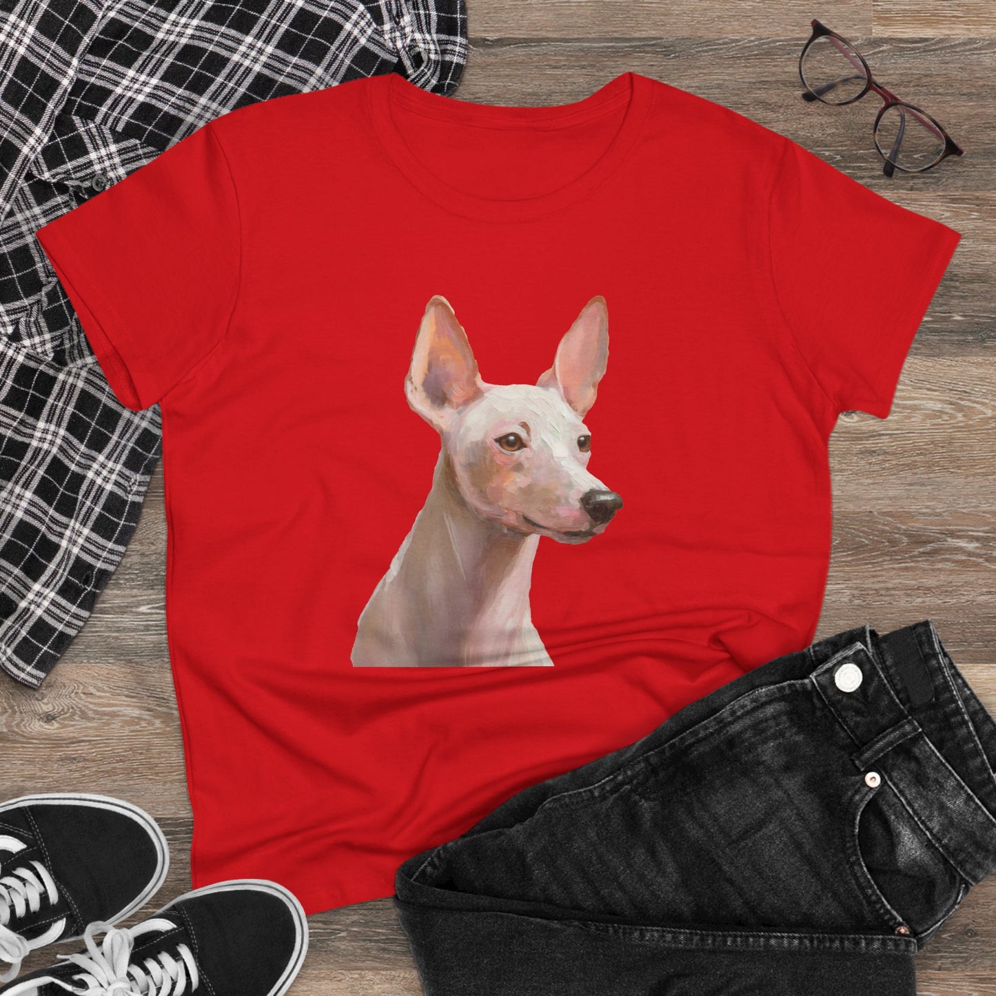 Xoloitzcuintli 'Mexican Hairless' Women's Midweight Cotton Tee
