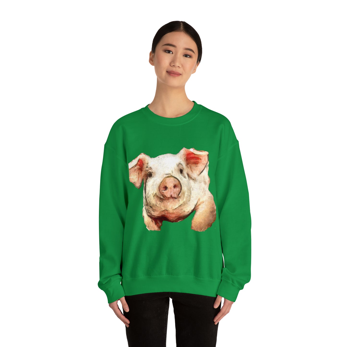 Pig 'Petunia' Unisex 50/50 Crewneck Sweatshirt