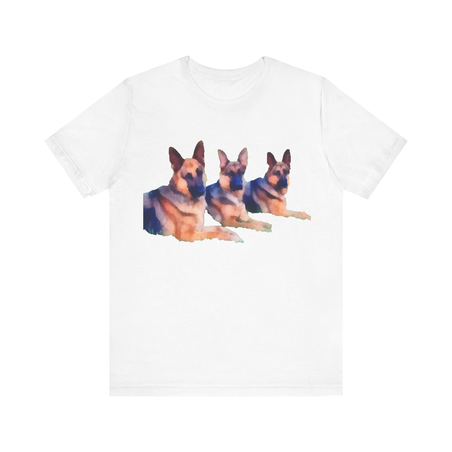 German Shepherd Trio - Unisex Jersey Short Sleeve Tee