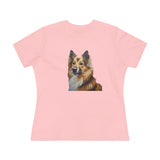 Icelandic Sheepdog Women's Relaxed Fit Cotton Tee