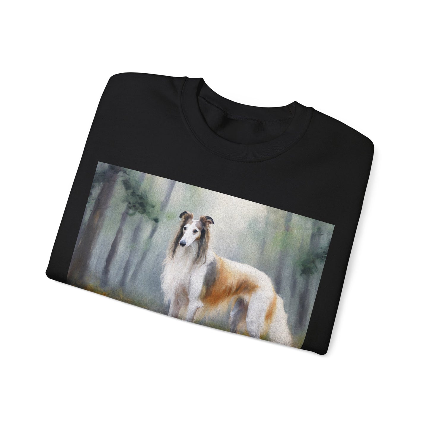 Borzoi 'Russian Wolfhound' Unisex 50/50 Crewneck Sweatshirt