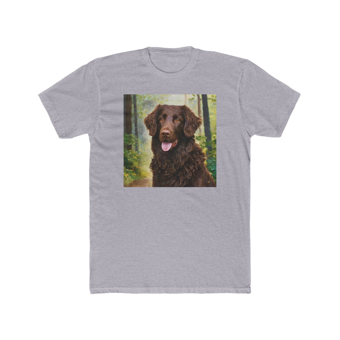 Curly Coated Retriever Men's Cotton Crew Tee