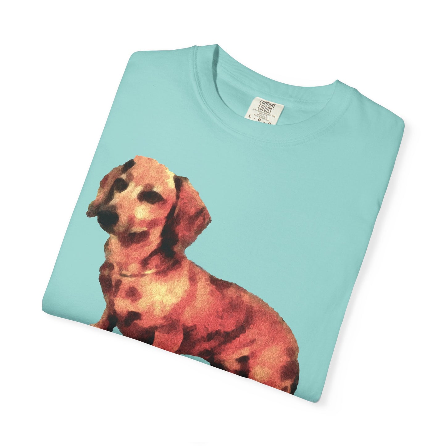 Dachshund 'Simone' Unisex Relaxed Fitted Garment-Dyed T-shirt