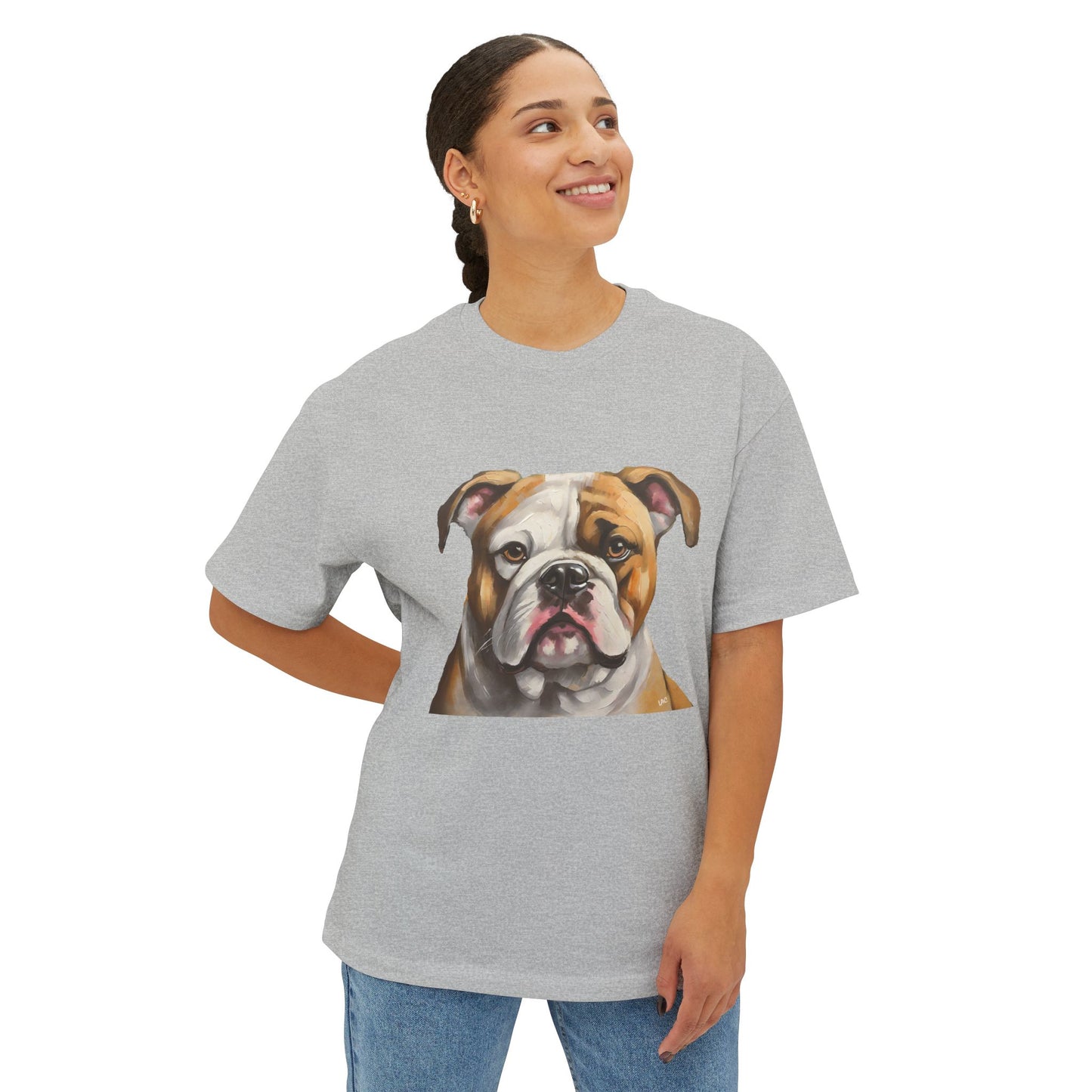 American Bulldog Unisex Oversized Ringspun Cotton Boxy T-shirt