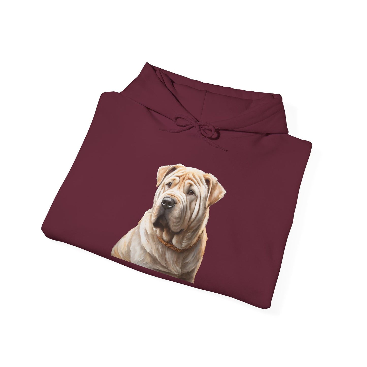 Luxurious Chinese Shar-Pei 50/50 Hooded Sweatshirt