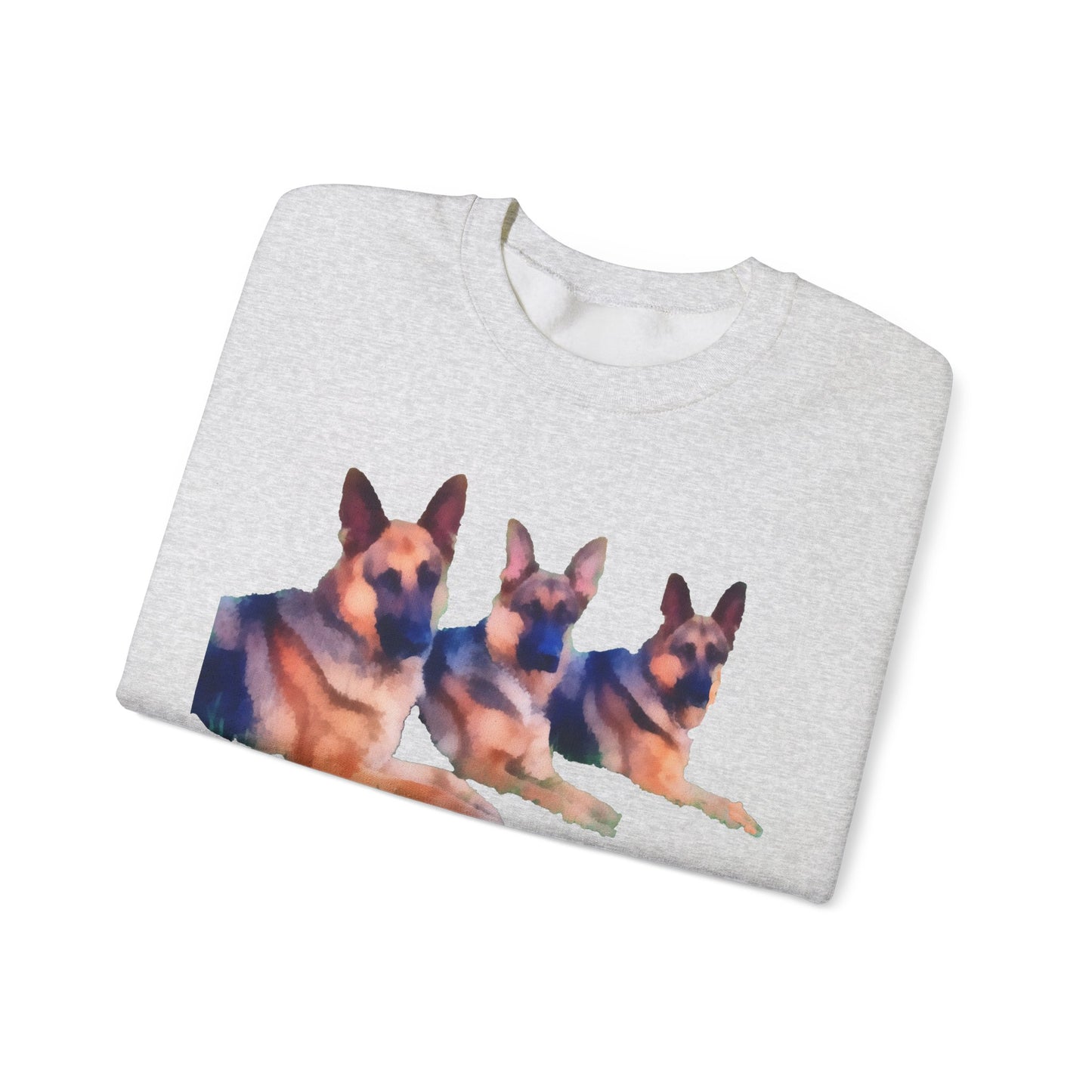 German Shepherd Trio Unisex 50/50 Crewneck Sweatshirt