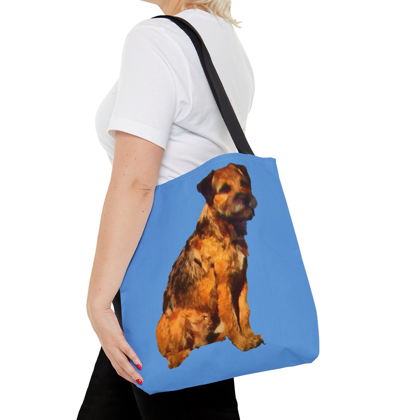 Charming 'Andrew' Border Terrier Tote Bag