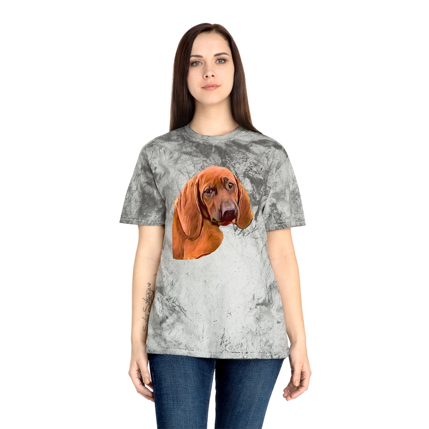 Redbone Coonhound Unisex Cotton Color Blast T-Shirt