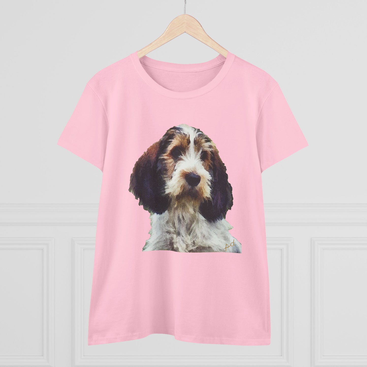 Petit Basset Griffon Vendeen Women's Midweight Cotton Tee