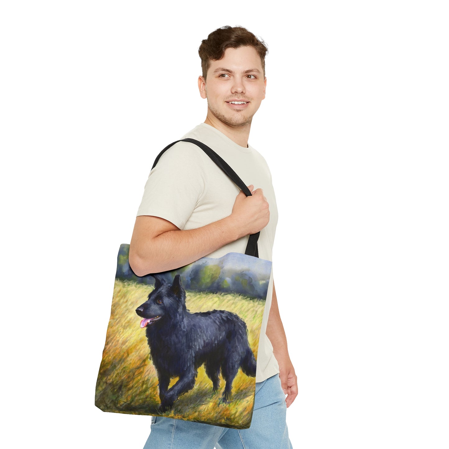 Mudi - Herding Dog Canvas Tote Bag