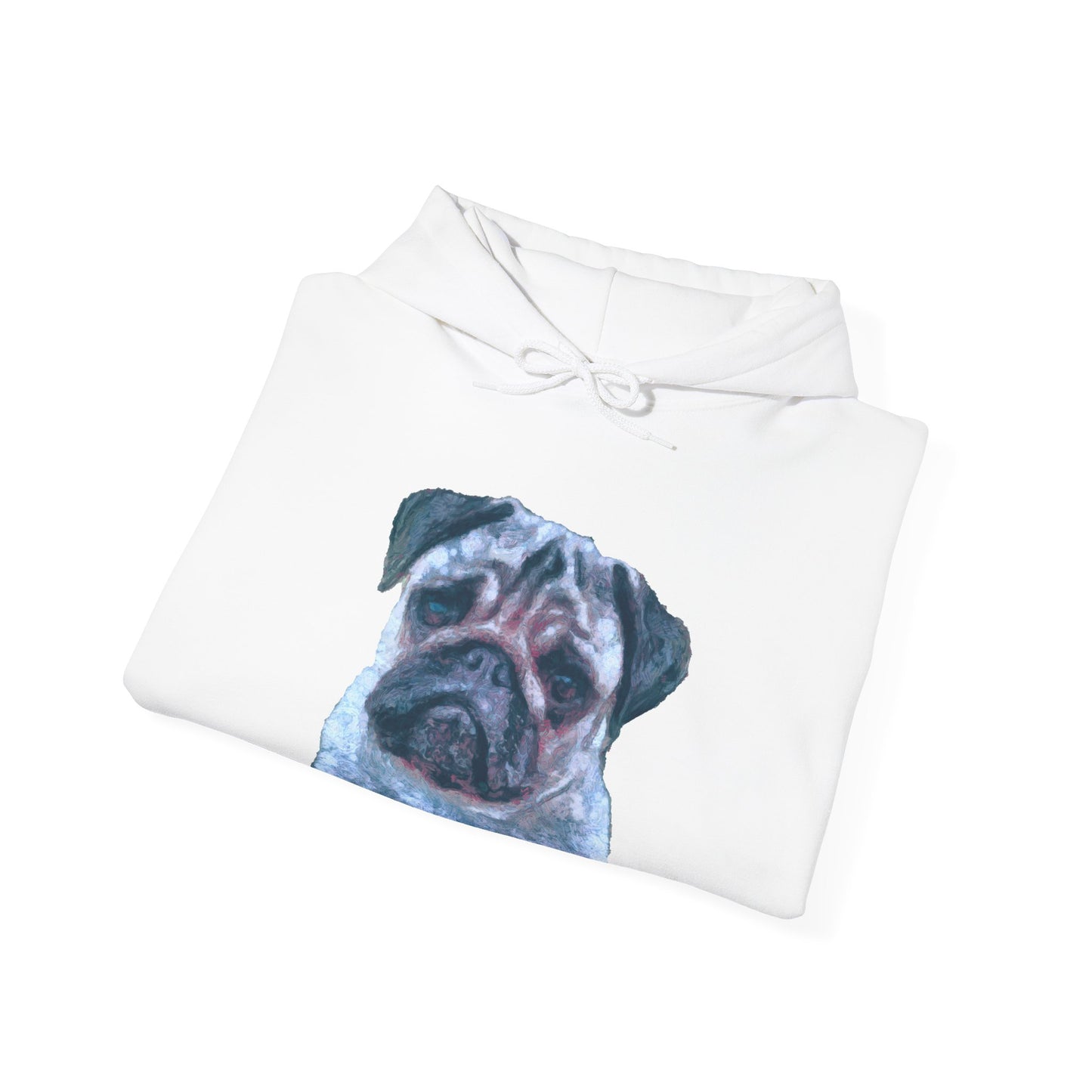 Pug 'Pompey' Unisex 50/50 Hoodie - The Ultimate Snuggle Companion