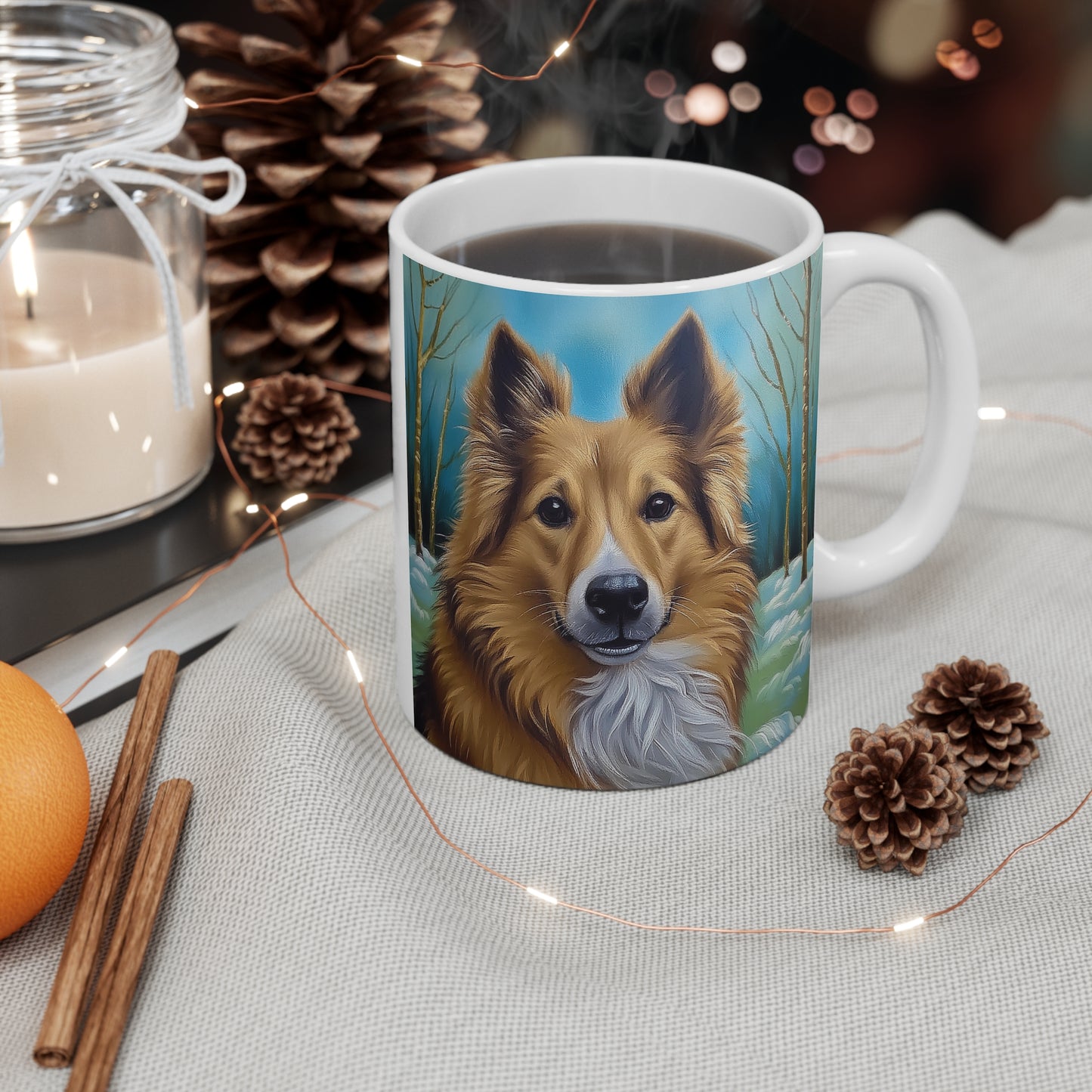 Icelandic Sheepdog Ceramic Mug 11oz