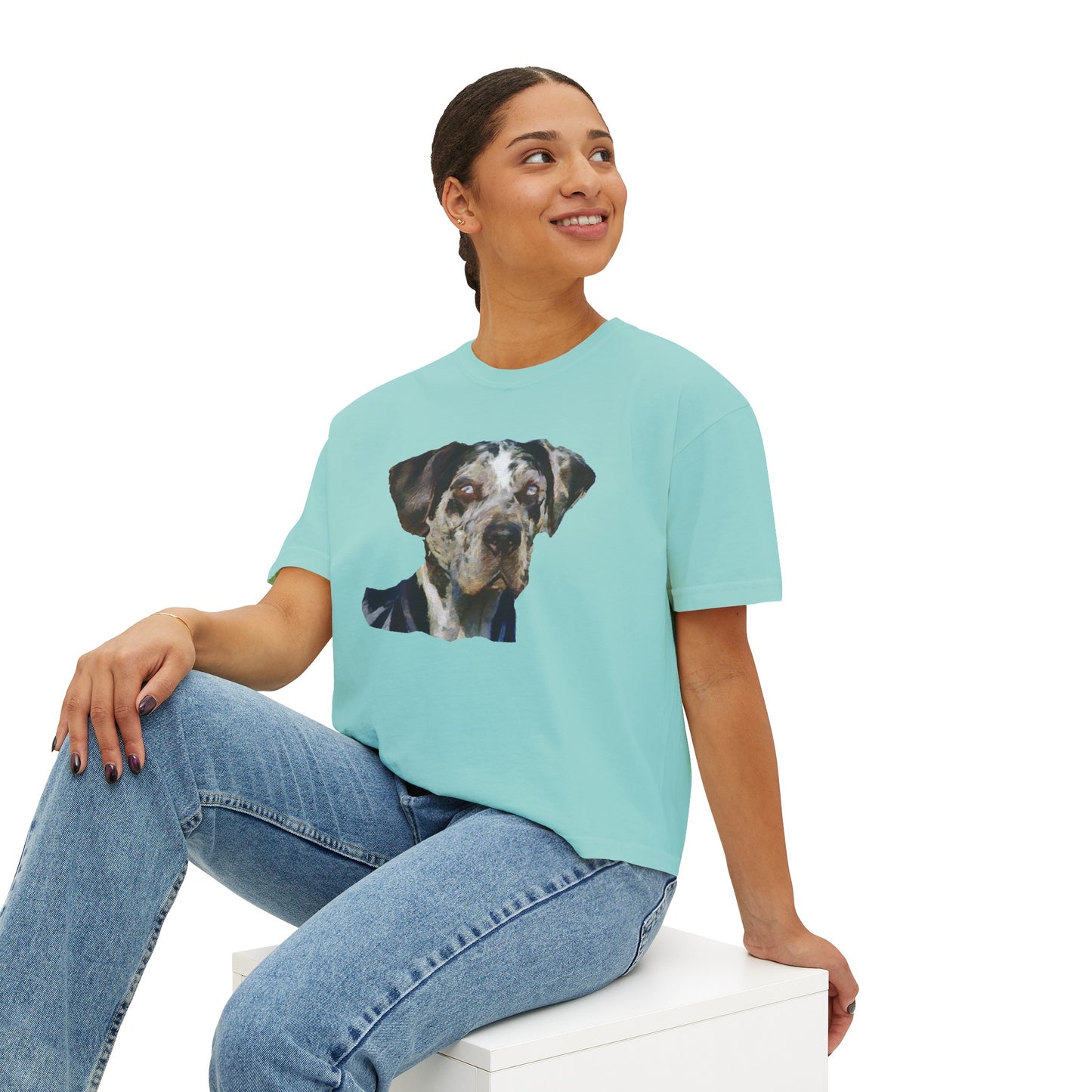 American Leopard Hound Women's Oversized Boxy Tee