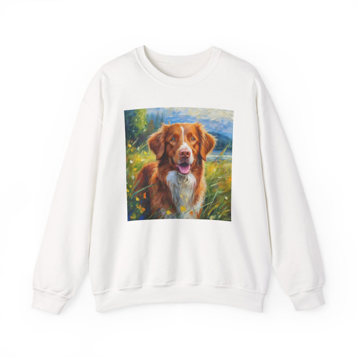 Dixie the Nova Scotia Duck Tolling Retriever 50/50 Crewneck Sweatshirt