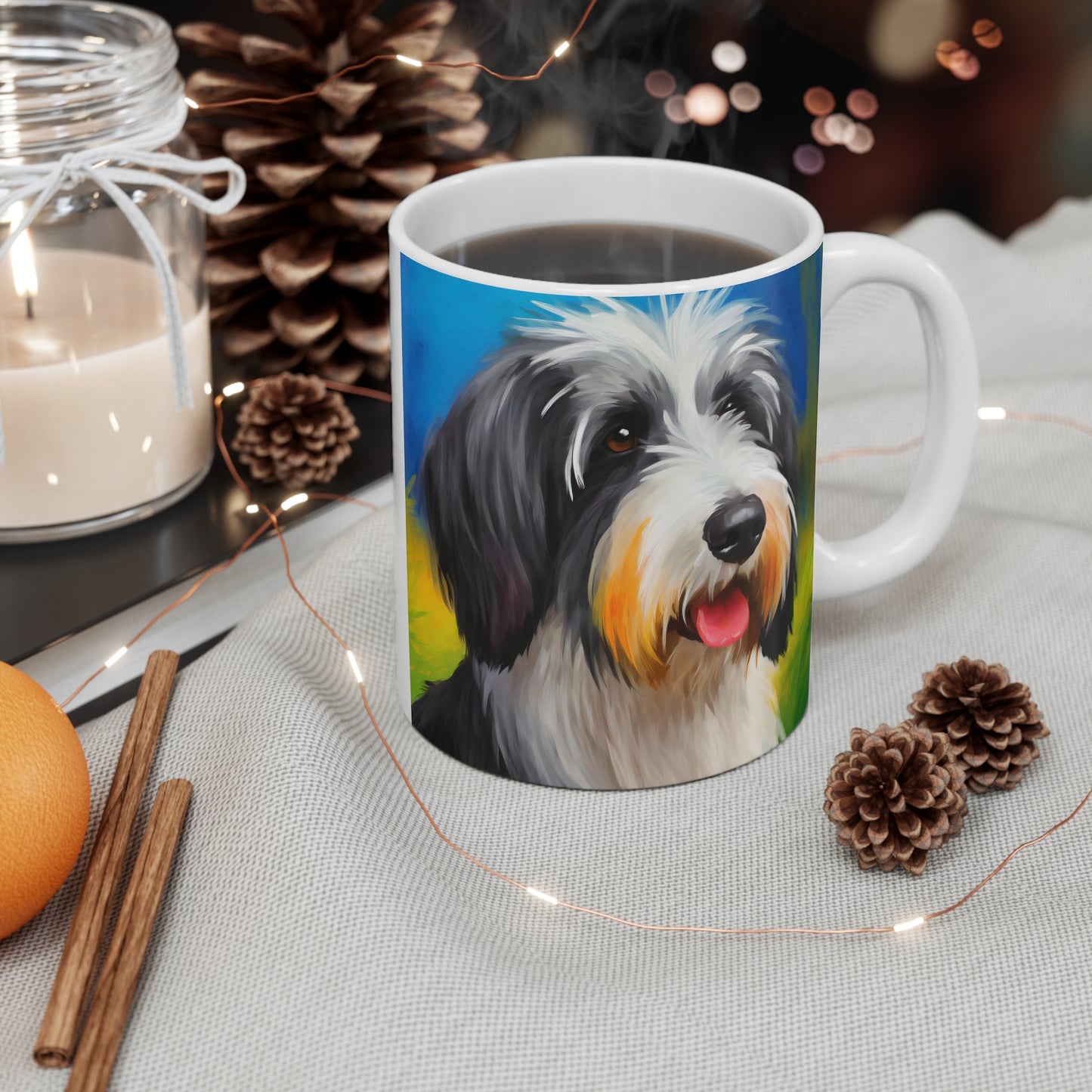 Polish Lowland Sheepdog Ceramic Mug 11oz