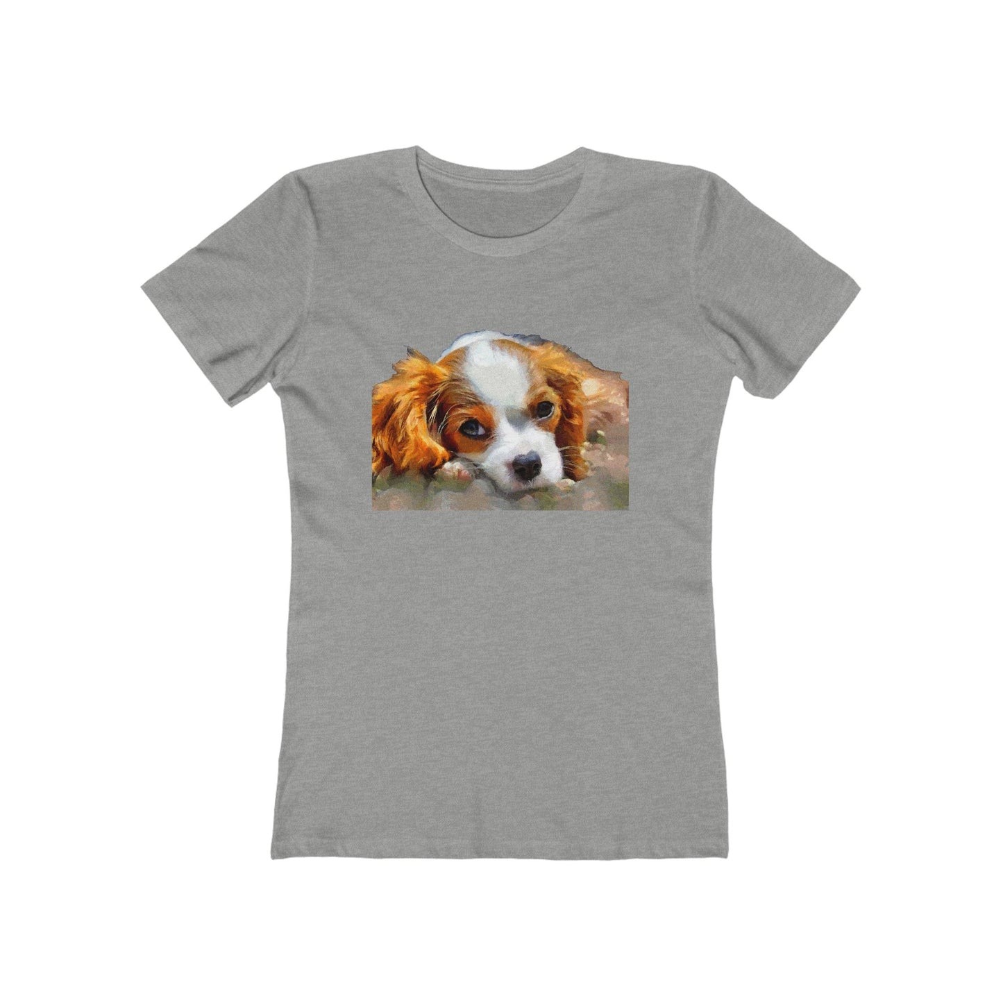 Cavalier King Charles Spaniel Puppy - Women's Slim Fit Tee