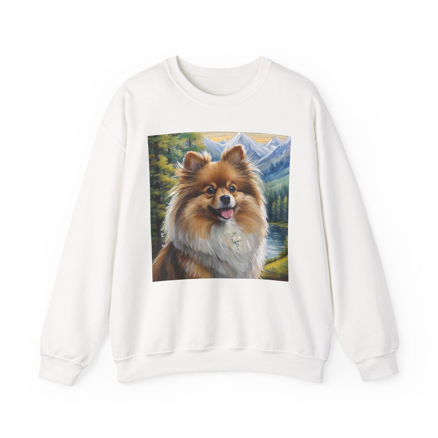German Spitz Unisex 50/50 Crewneck Sweatshirt