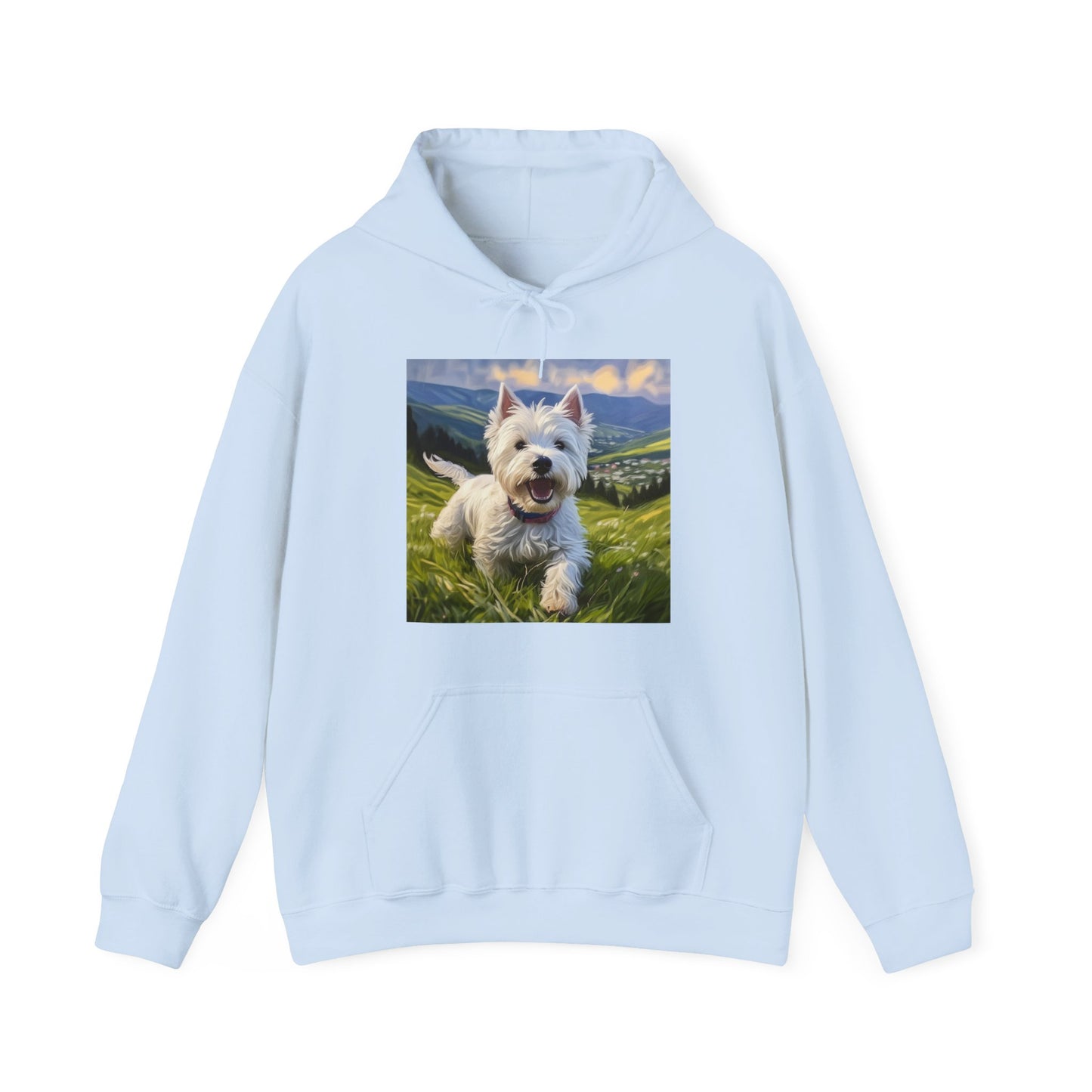 Westie Unisex 50/50 Hooded Sweatshirt