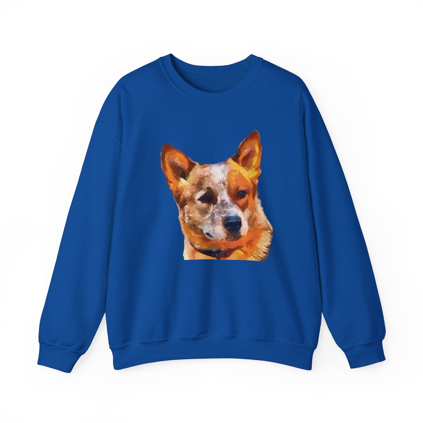 Snuggle Up in Style: Red Heeler - Australian Cattle Dog Unisex Crewneck Sweatshirt