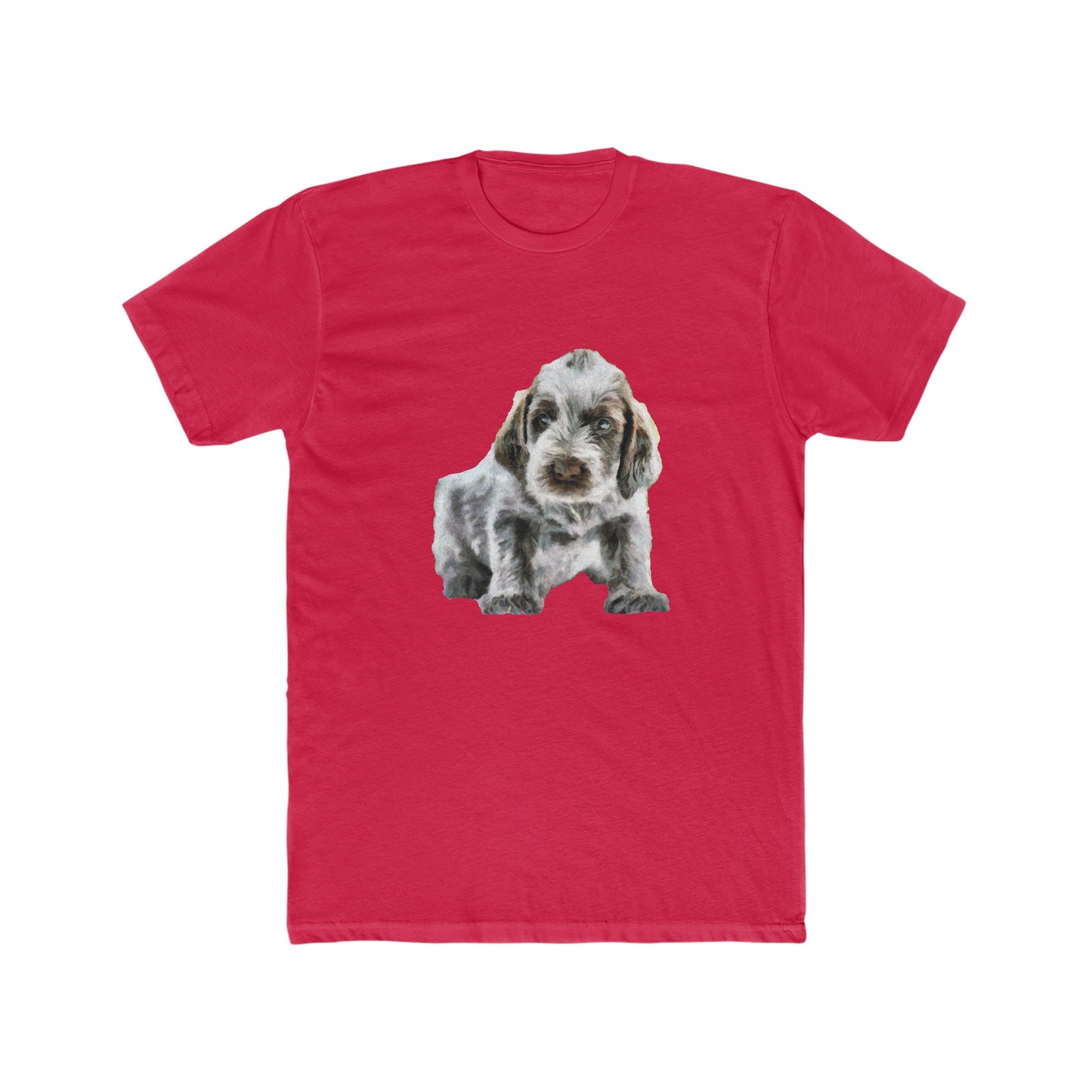 Spinone Italiano - -- Men's Fitted Cotton Crew Tee