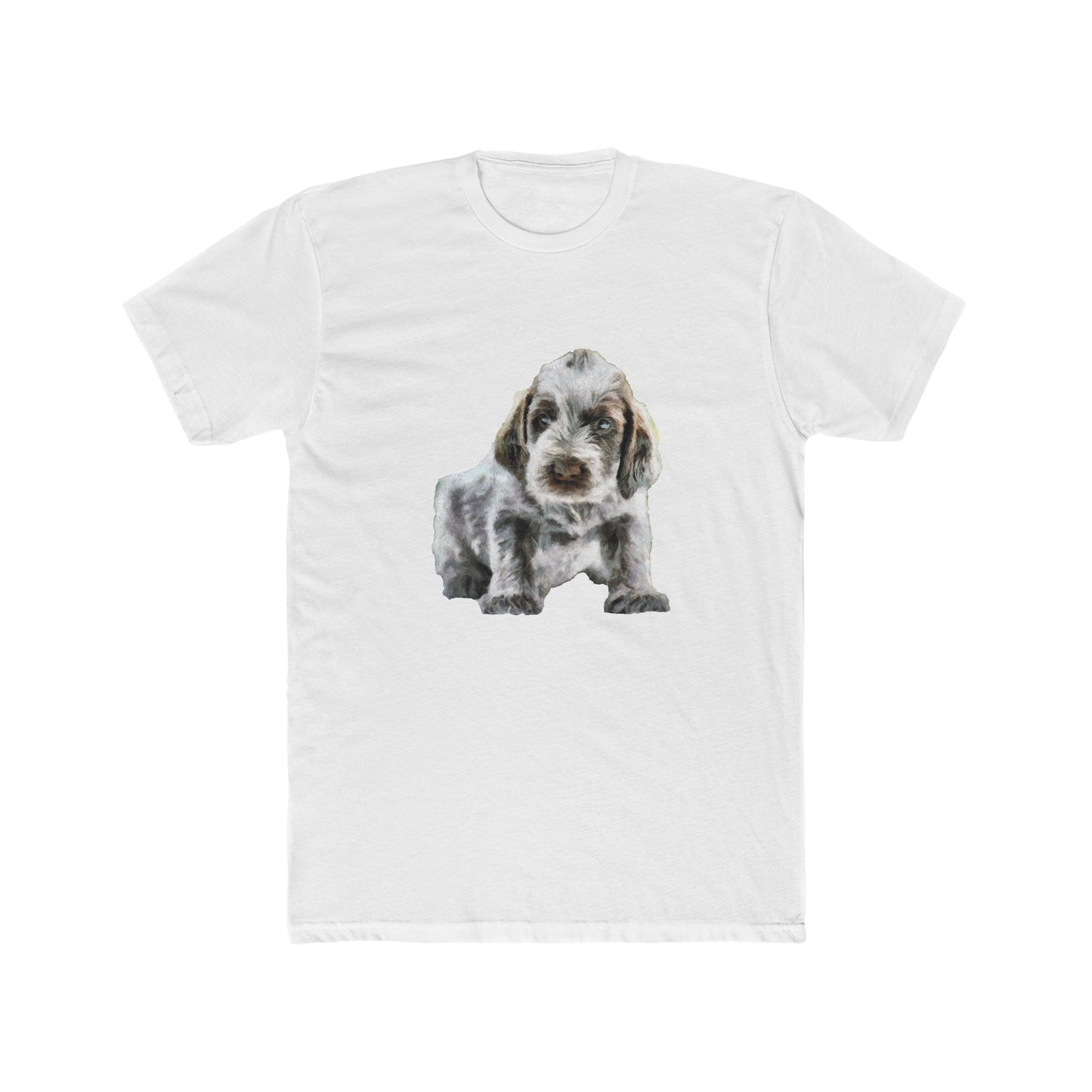 Spinone Italiano - -- Men's Fitted Cotton Crew Tee