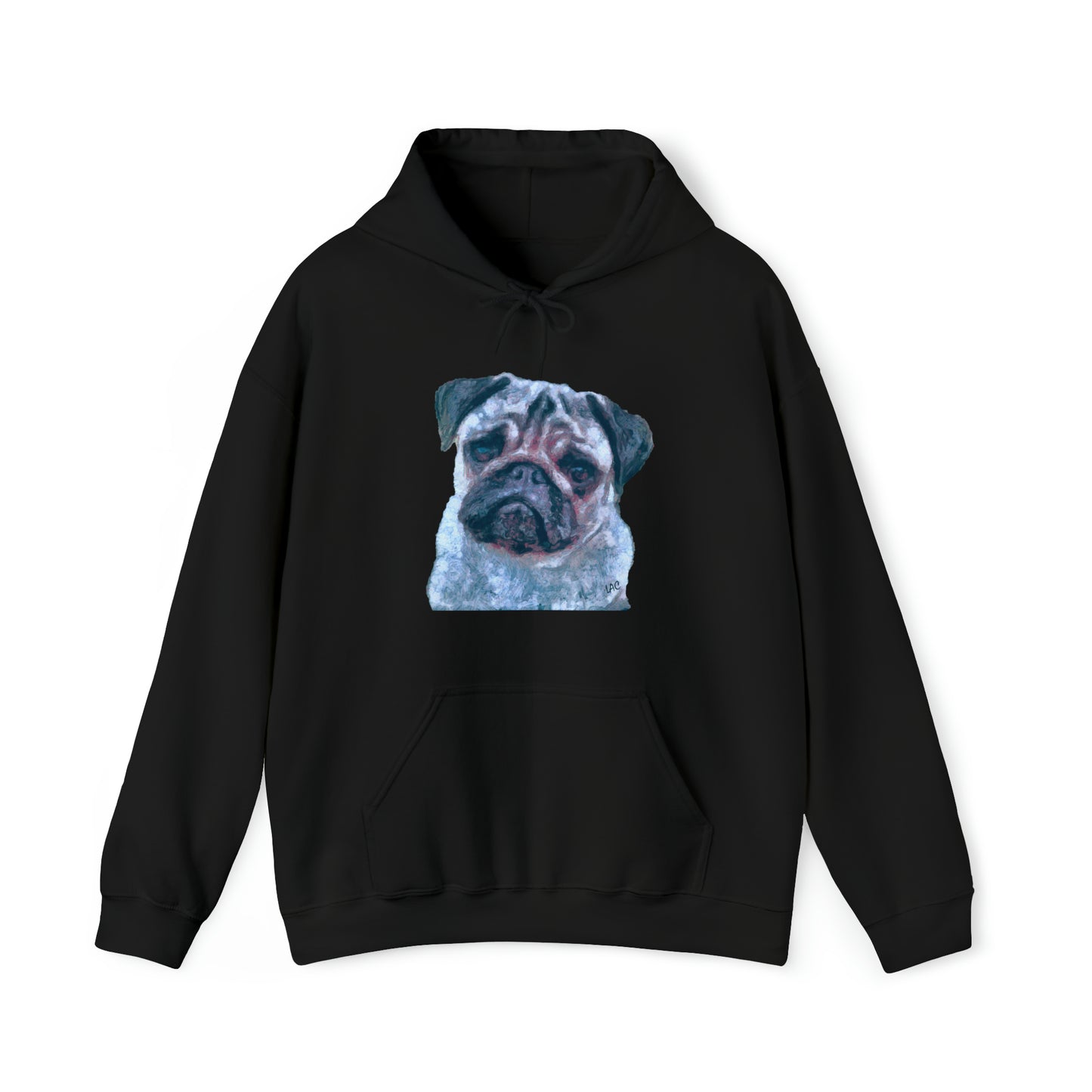 Pug 'Pompey' Unisex 50/50 Hoodie