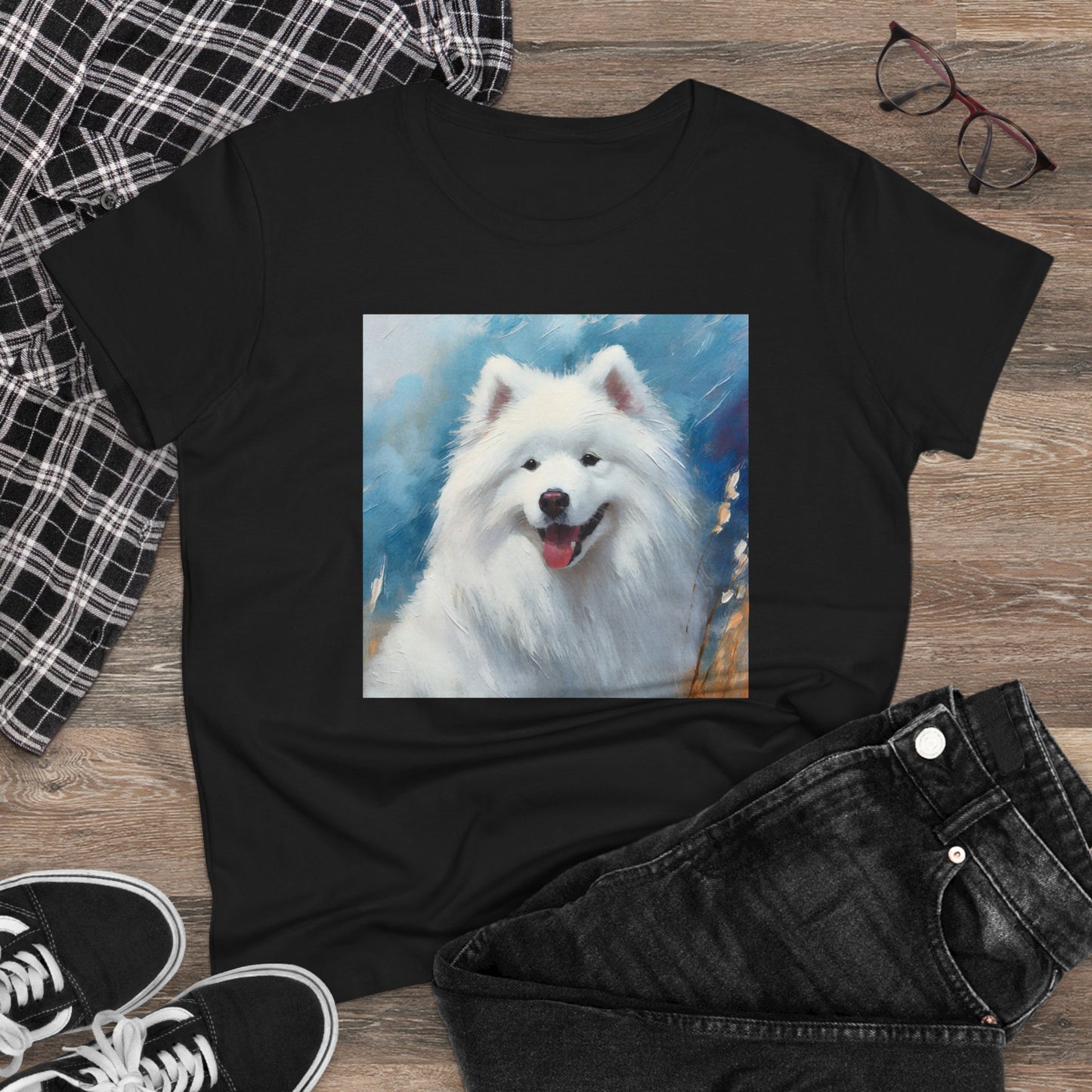 Samoyed Women's Midweight Cotton Tee